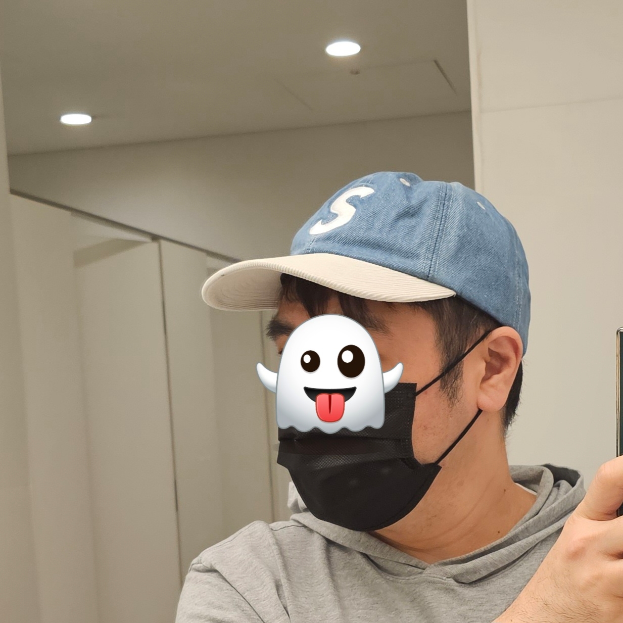 Supreme 2-Tone S Logo 6-Panel Washed Denim - 24SS 착용 스타일 - 2