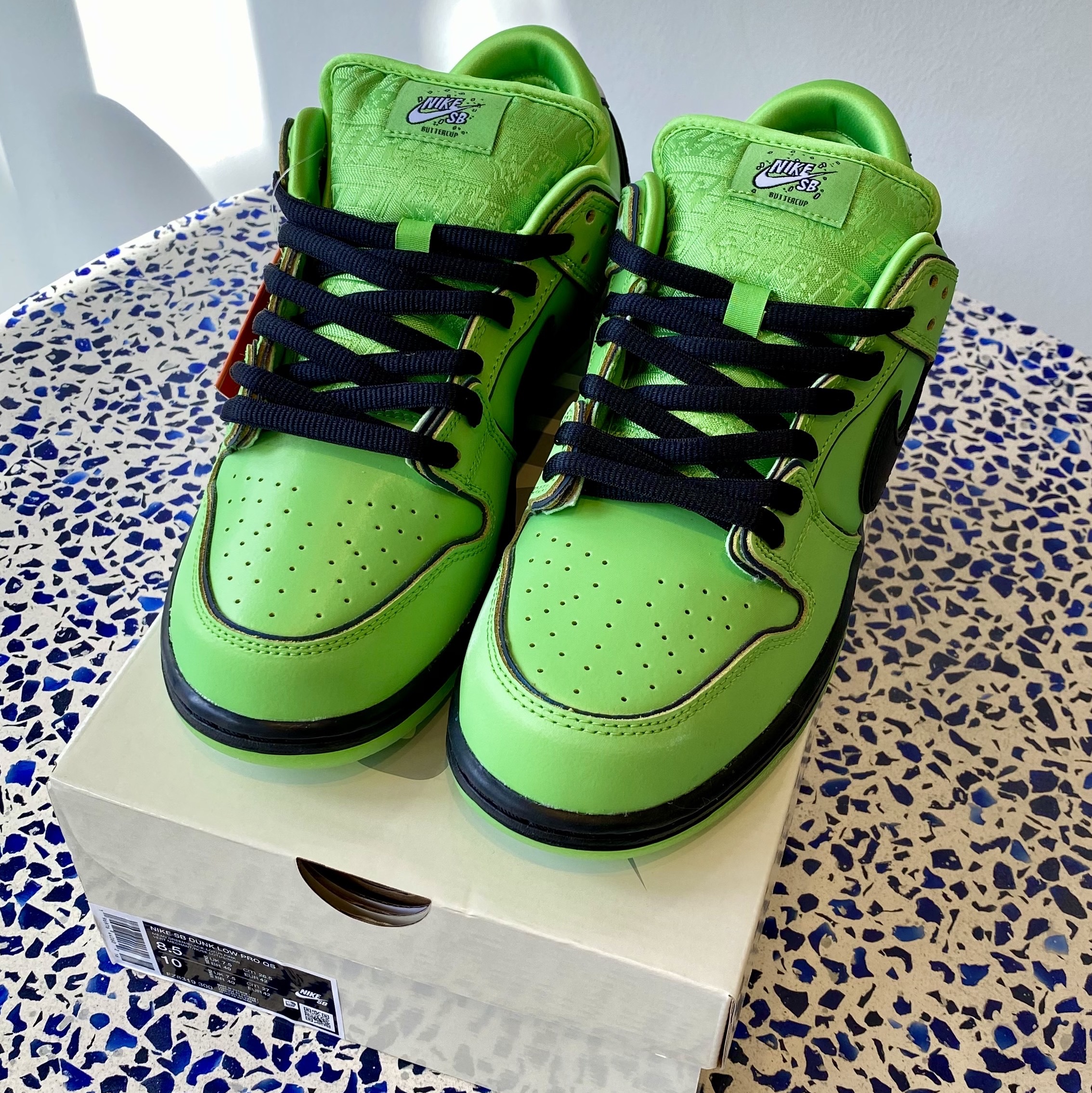 Nike x The Powerpuff Girls SB Dunk Low Pro QS Buttercup 착용 스타일 - 7