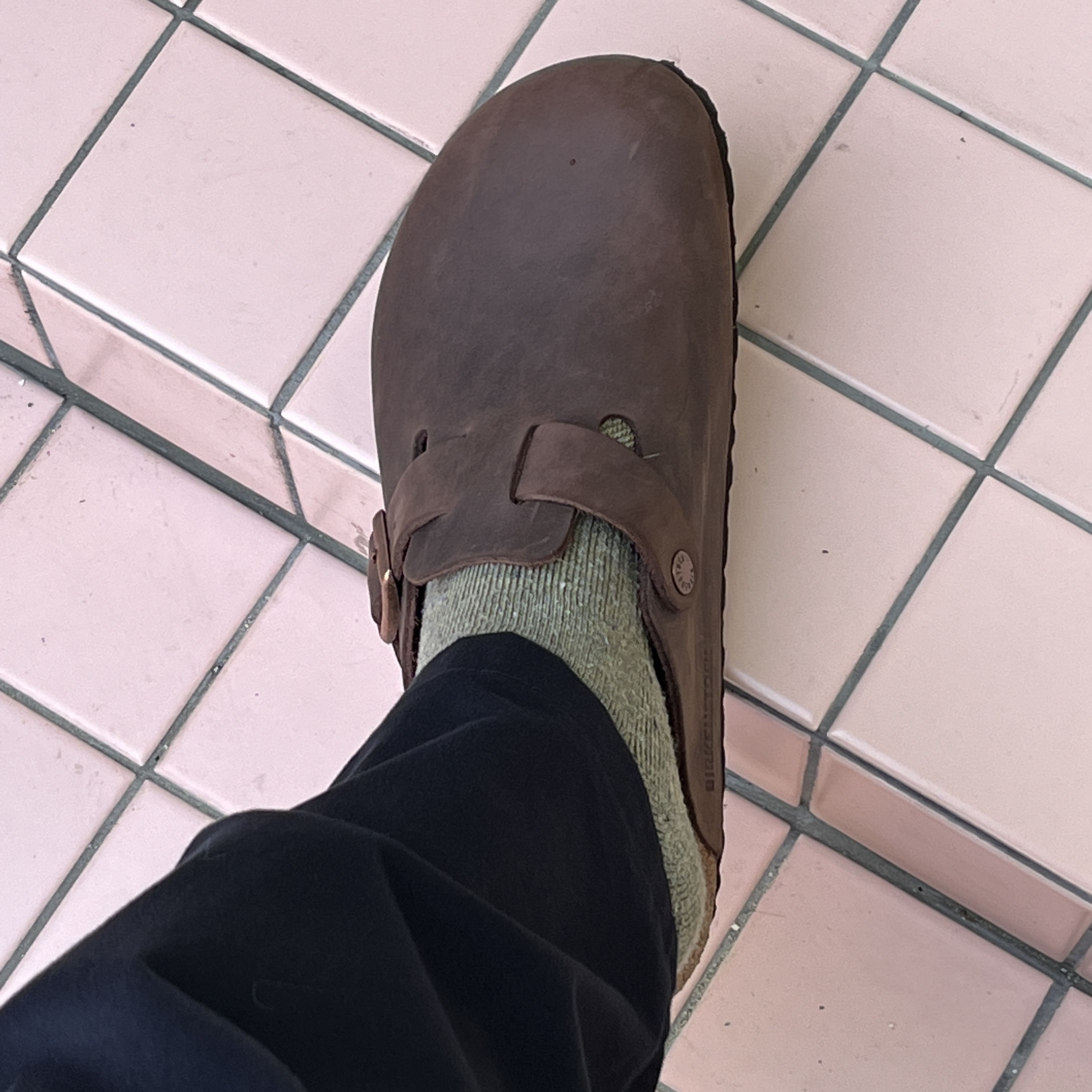 Birkenstock Boston Oiled Leather Habana - Regular 착용 스타일 - 2