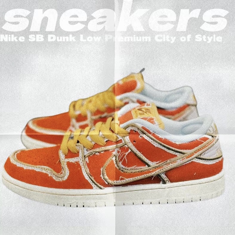 Nike SB Dunk Low Pro Premium Toile 착용 스타일 - 5