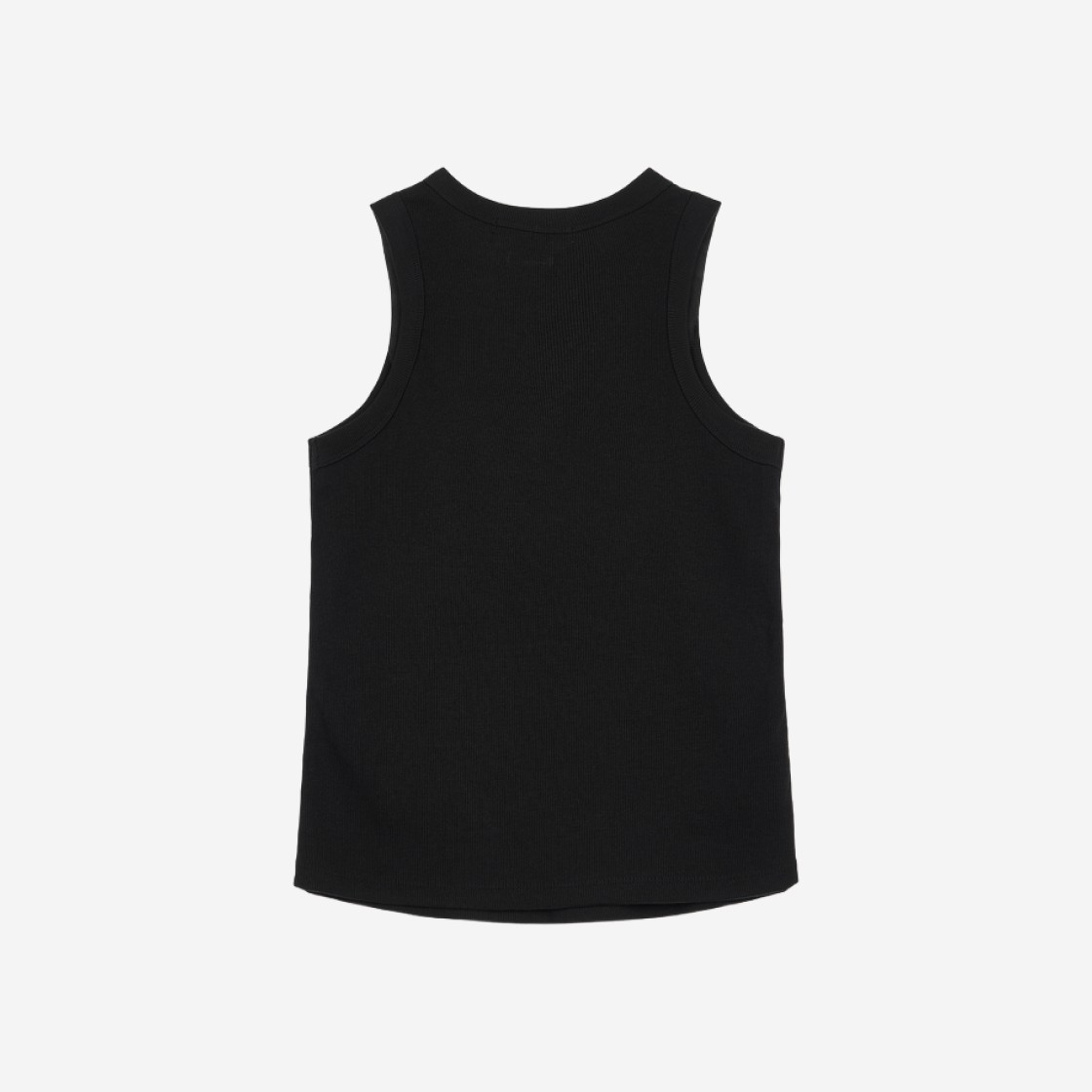 (W) Deinet Ribbed Sleeveless in Black 상세 이미지 2