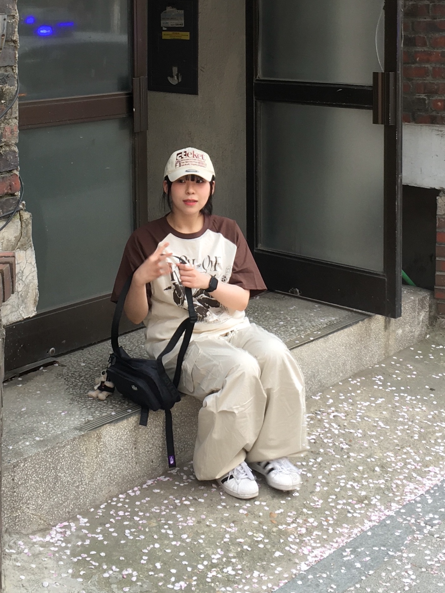 Teket Homework Pants Ivory, Adidas Superstar White Black 착용 스타일 - 1