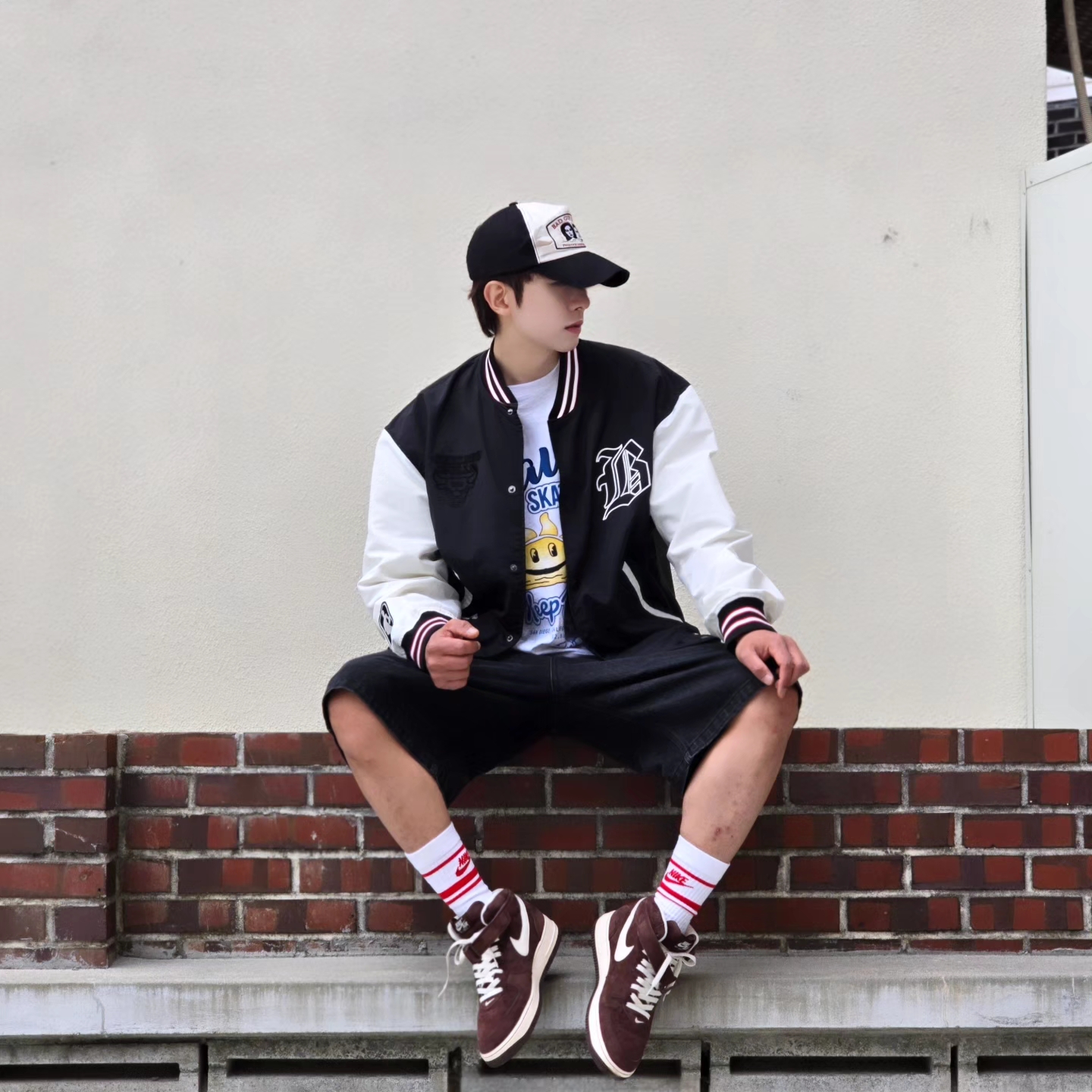 Nike Air Force 1 Mid '07 QS Chocolate 착용 스타일 - 3