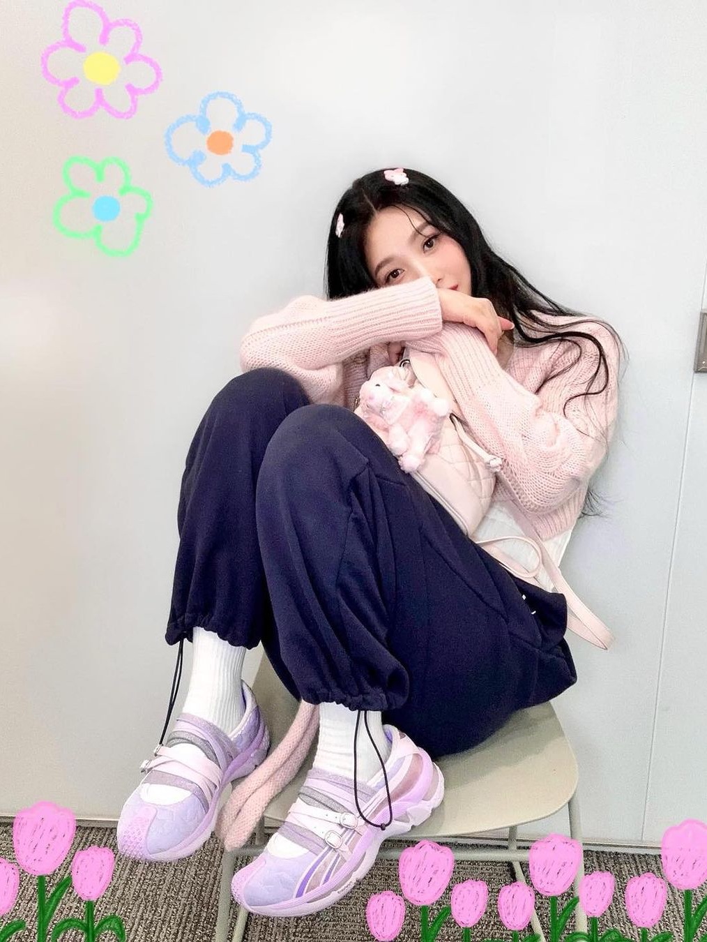 (W) Asics x Kiko Kostadinov x Heaven by Marc Jacobs Gel-Lokros Vapor Cosmos, (W) Asics x Kiko Kostadinov x Heaven by Marc Jacobs Gel-Lokros Faded Denim Pale Aqua 착용 스타일 - 2