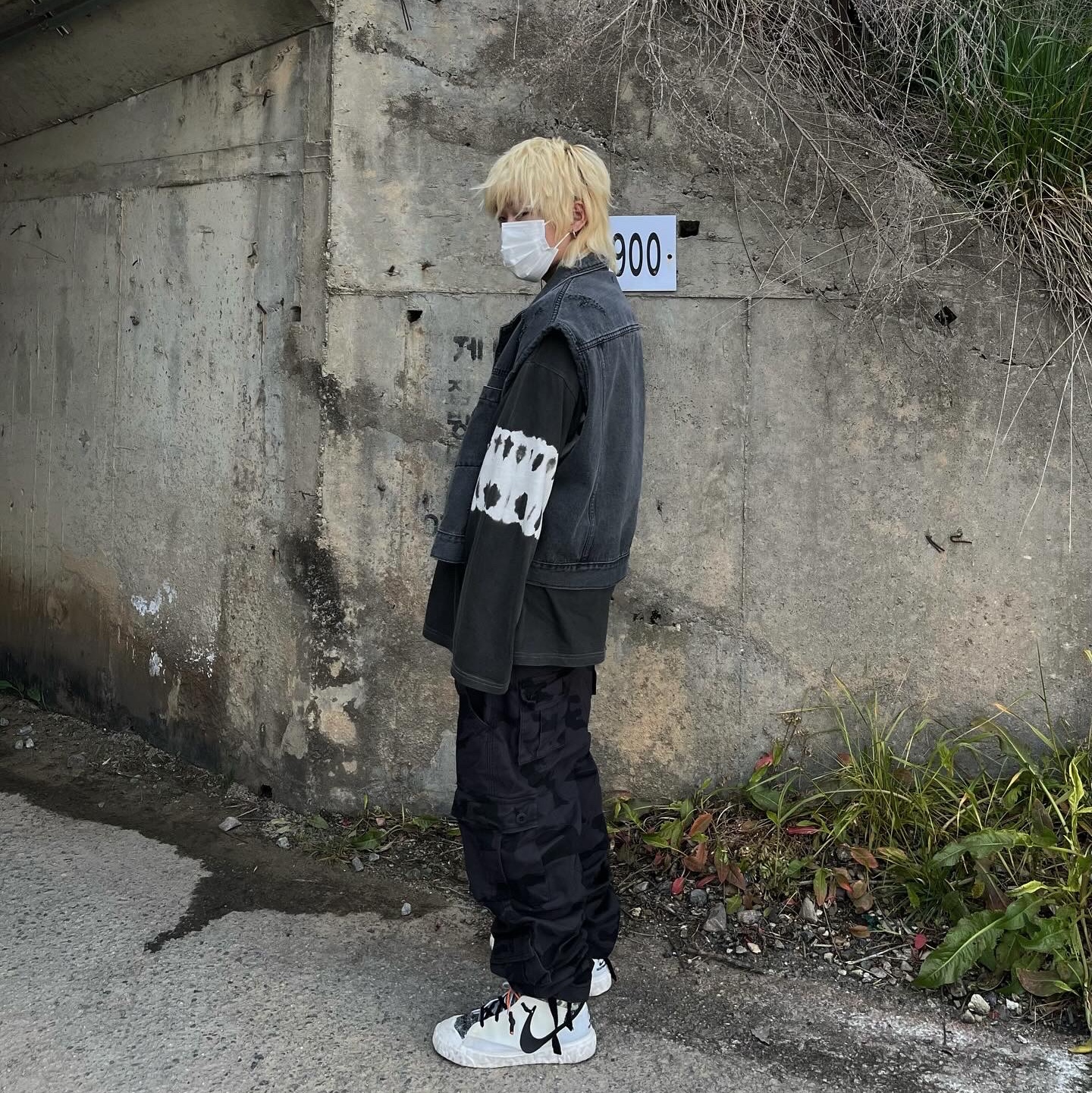 Nike x Readymade Blazer Mid White 착용 스타일 - 1