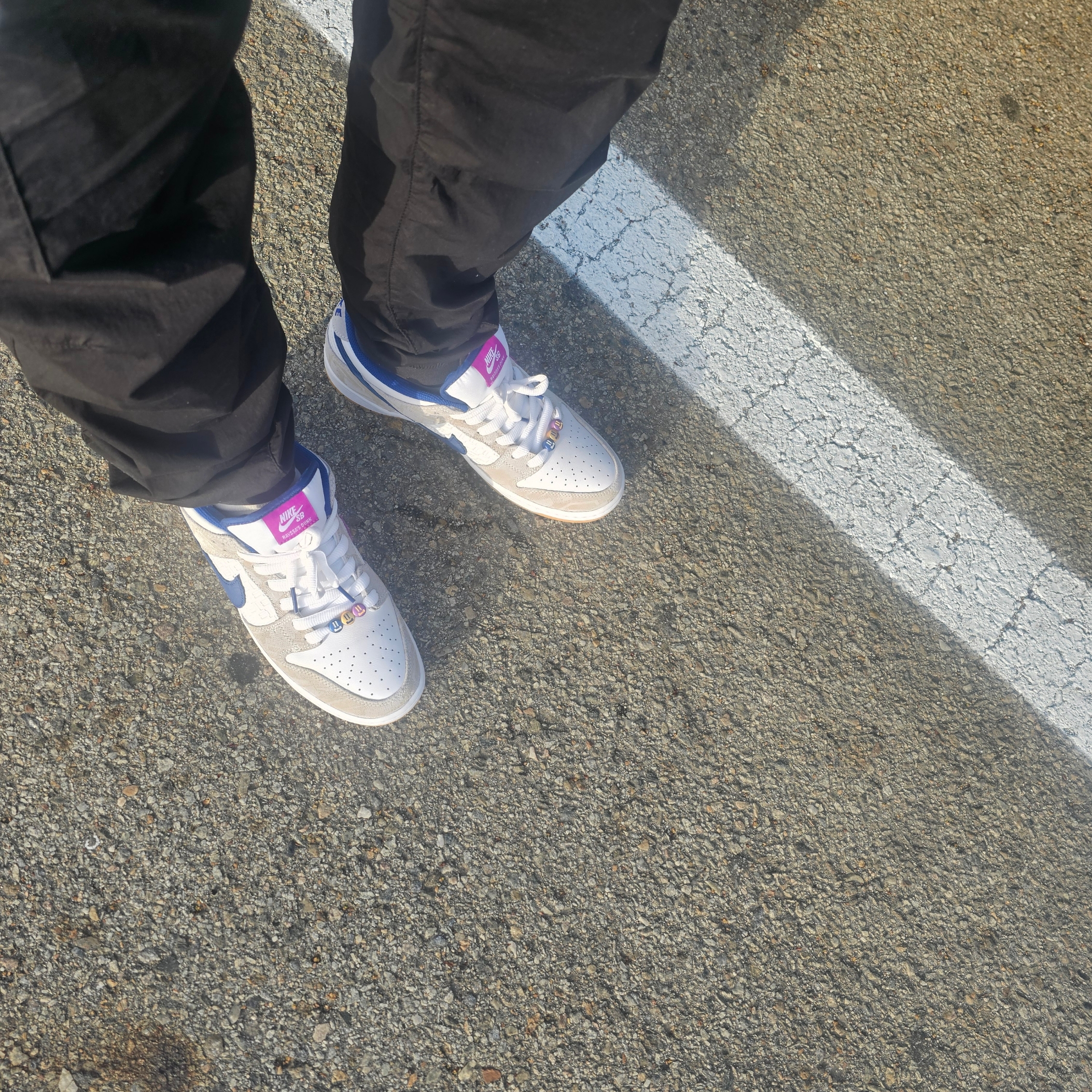 Nike x Rayssa Leal SB Dunk Low PRM Pure Platinum Vivid Purple 착용 스타일 - 2
