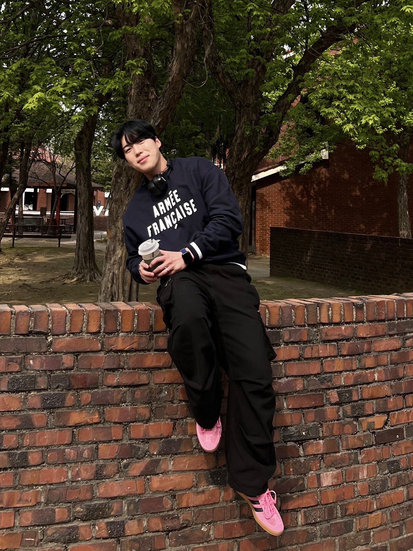 (W) Adidas Gazelle Indoor Bliss Pink, Marshall Major IV Black (Korean Ver.) 착용 스타일