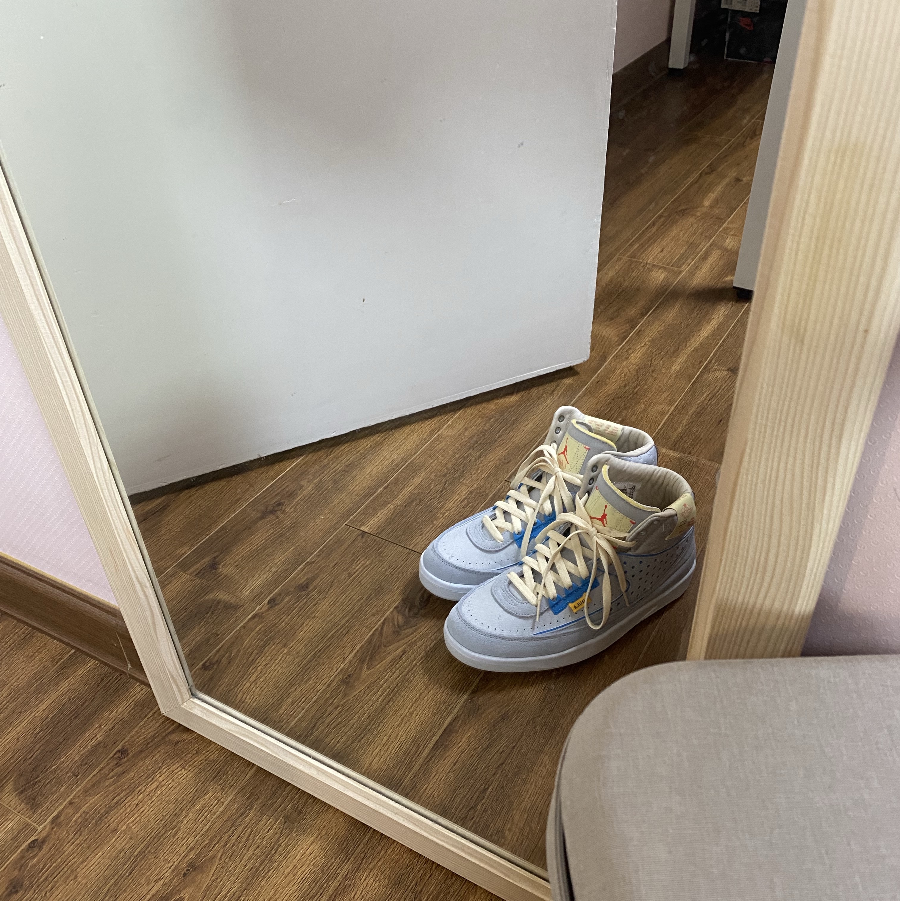 Jordan 2 x Union Retro SP Grey Fog 착용 스타일
