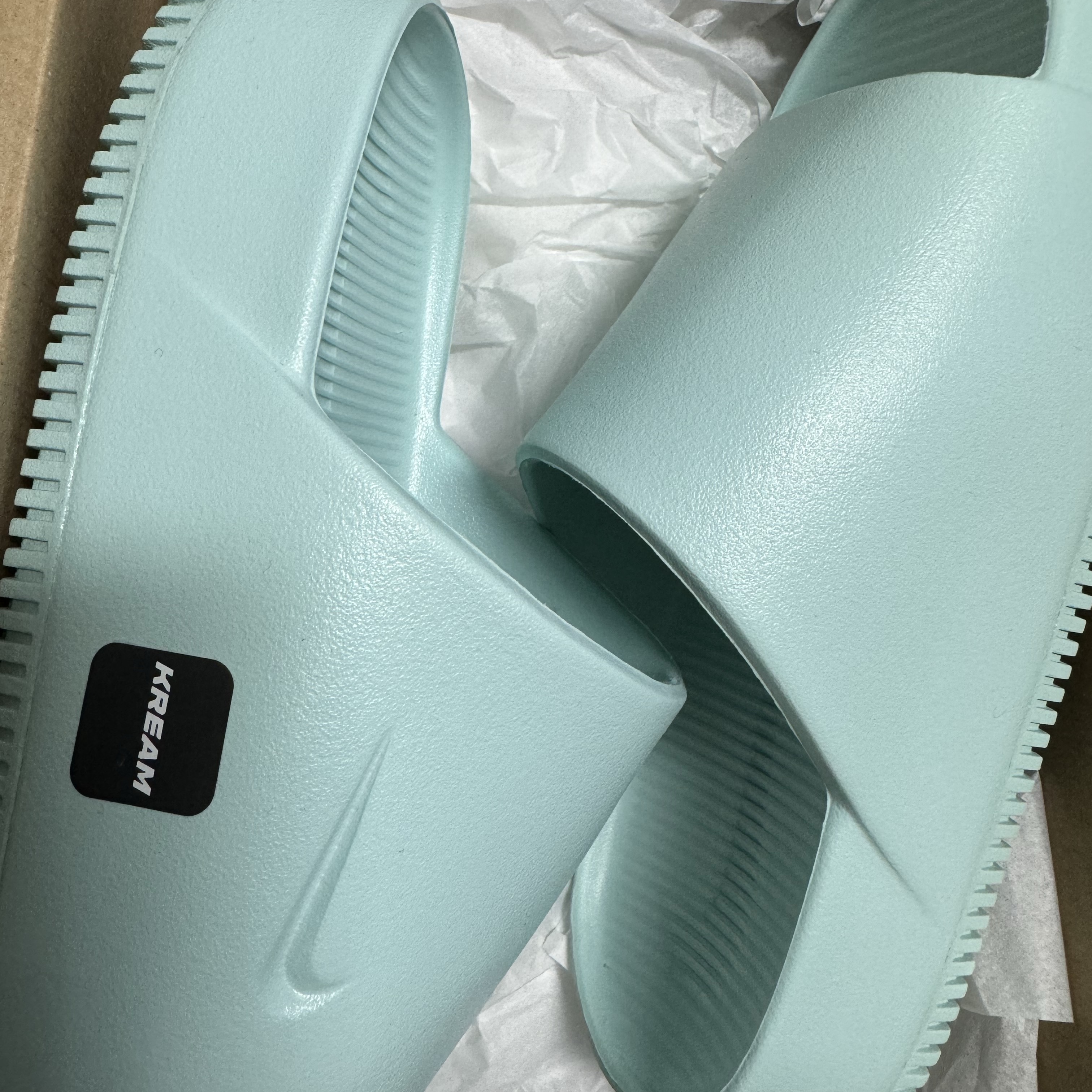 (W) Nike Calm Slide Jade Ice 착용 스타일