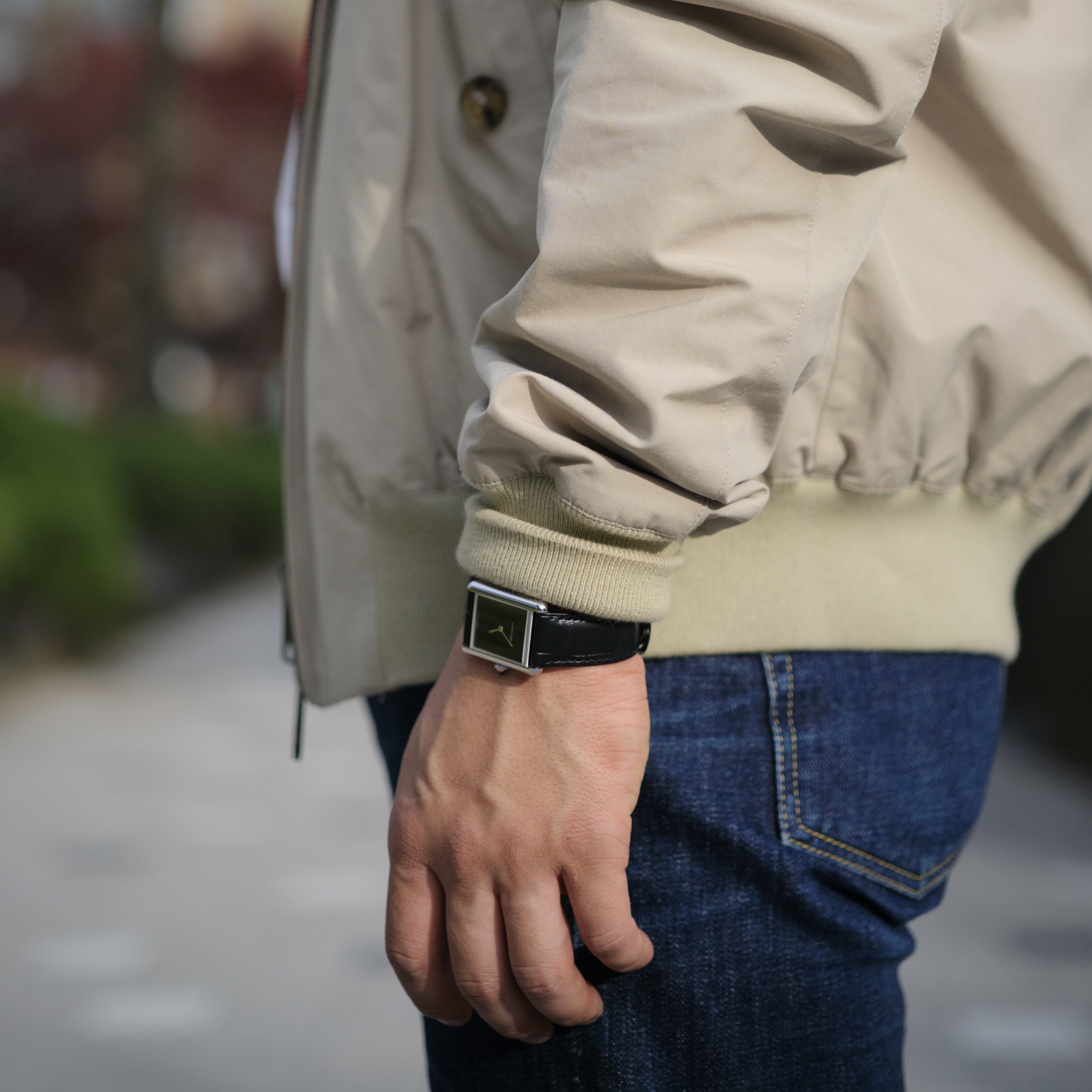 Fullcount 1101W Straight Denim One Wash Indigo Blue, Baracuta G9 Regular fit Harrington Jacket Natural 착용 스타일 - 2