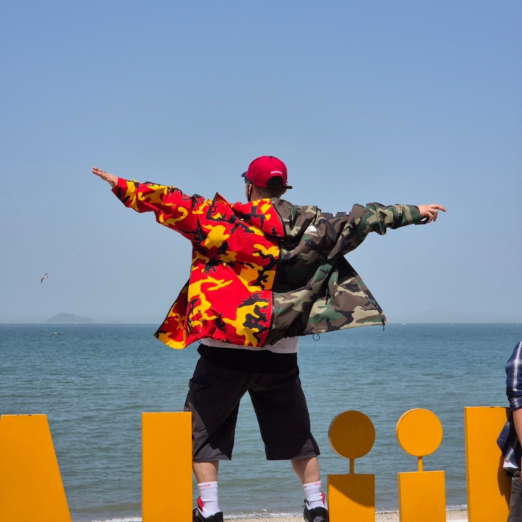 Supreme 2-Tone S Logo 6-Panel Red - 24SS, Supreme x The North Face Split Taped Seam Shell Jacket Camo - 24SS 착용 스타일 - 2