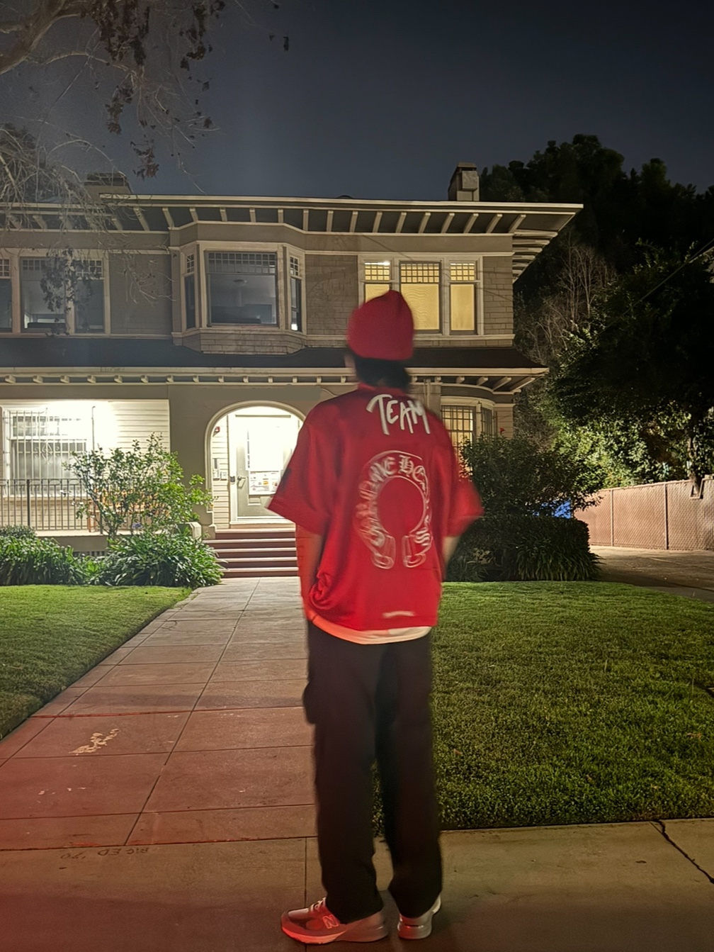 Chrome Hearts Matty Boy Mesh Form CH Team Short Sleeve Stadium Jersey Red, Diesel K-Coder-G 2X2 Ribbed Beanie with Logo Patch Red 착용 스타일 - 1