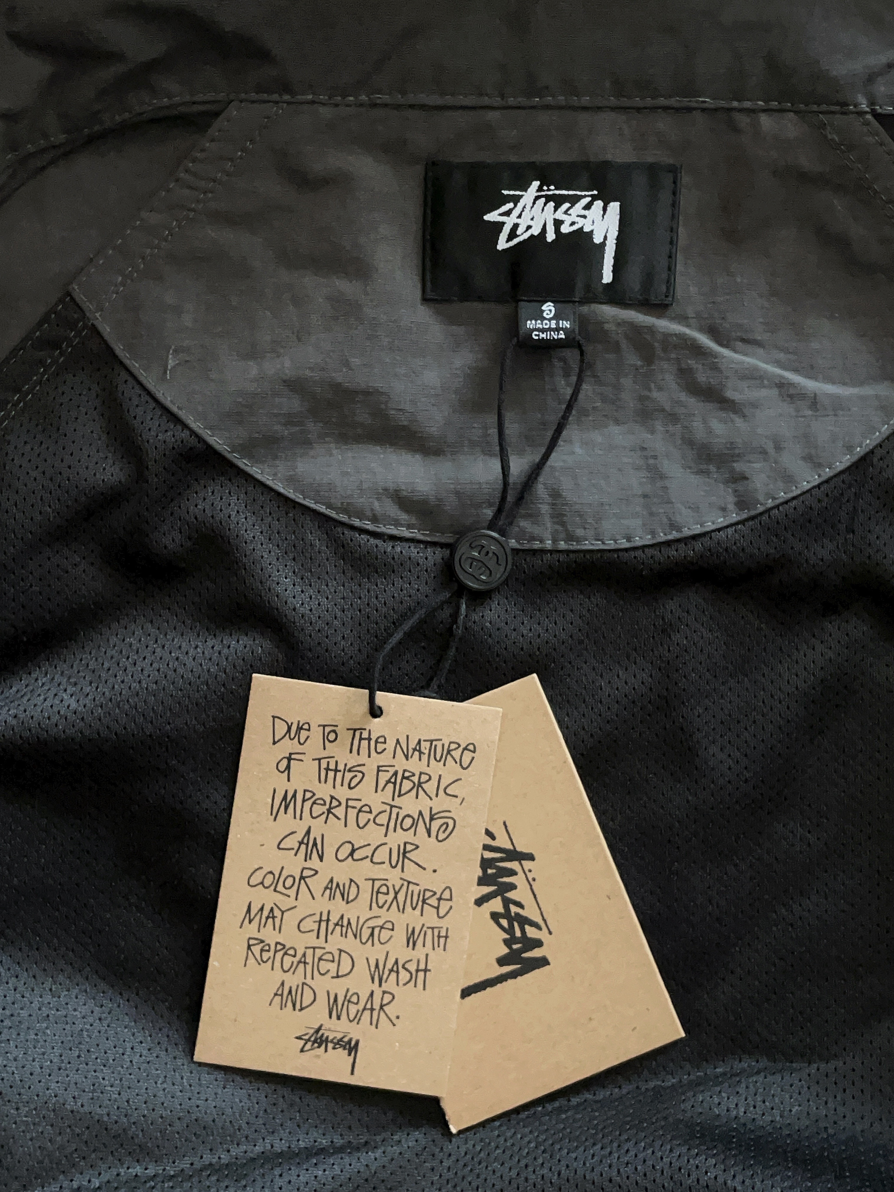 Stussy Wave Dye Beach Shell Jacket Black, Stussy Wave Dye Beach Shell Jacket Black 착용 스타일