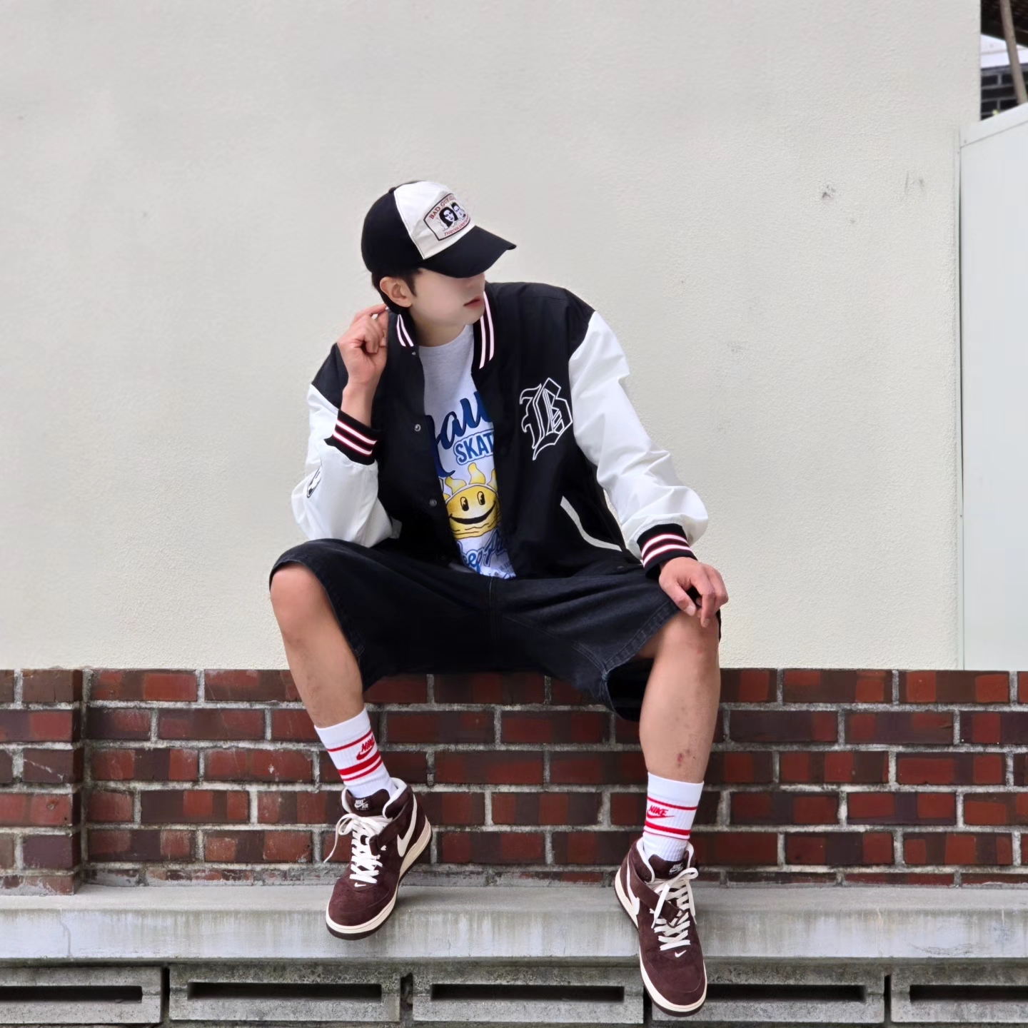 Nike Air Force 1 Mid '07 QS Chocolate 착용 스타일 - 1