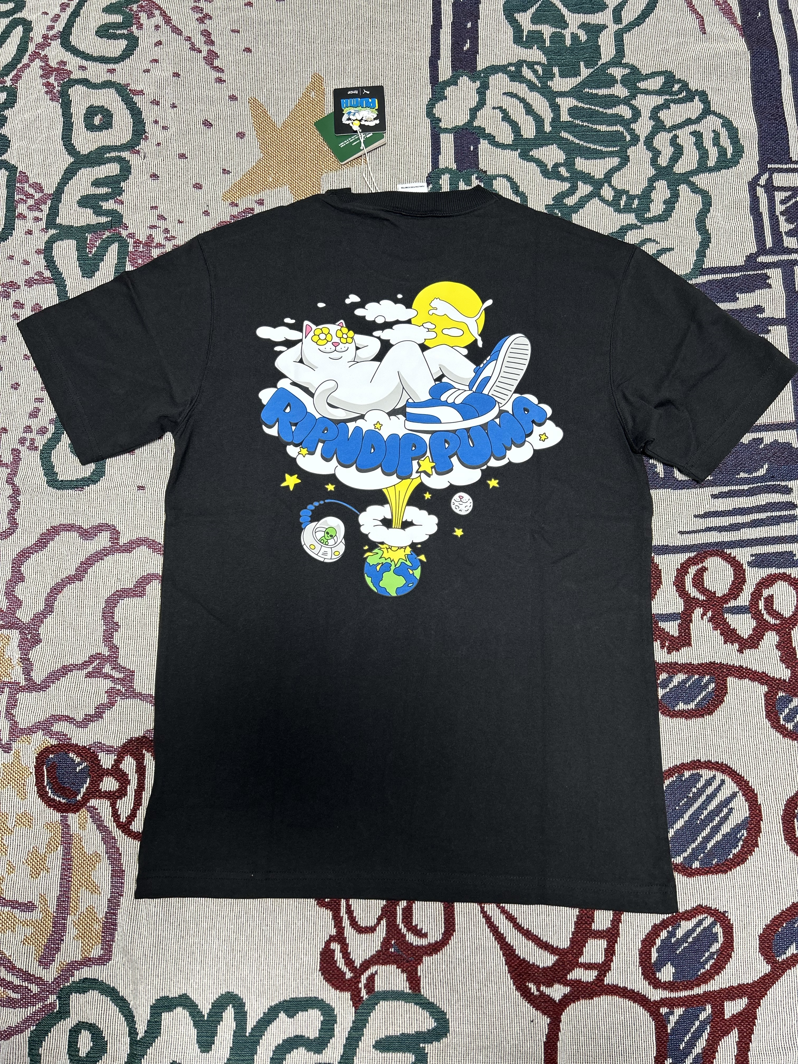 Puma x RIPNDIP Graphic T-shirt Puma Black 착용 스타일 - 5