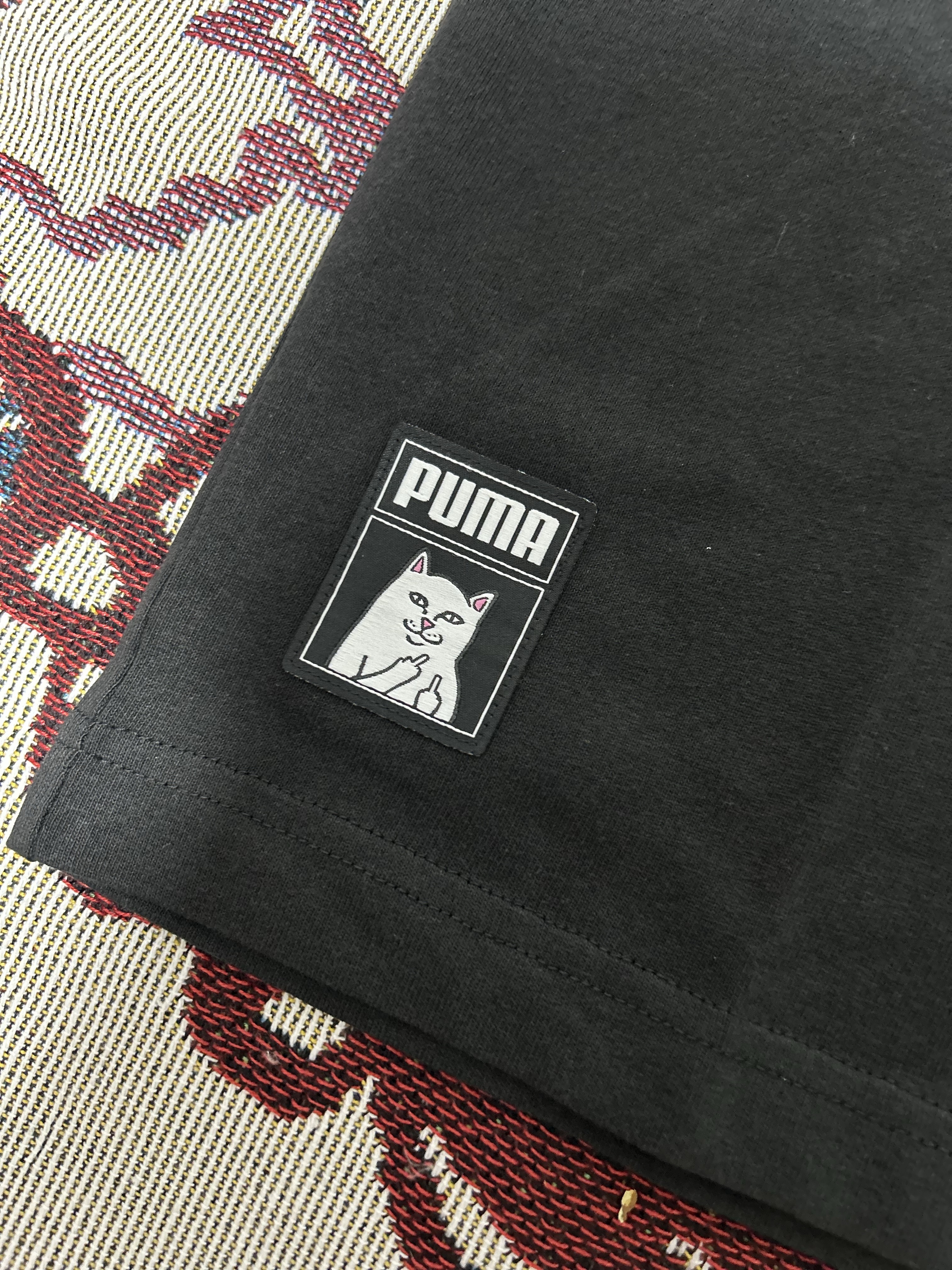 Puma x RIPNDIP Pocket T-Shirt Puma Black 착용 스타일 - 3