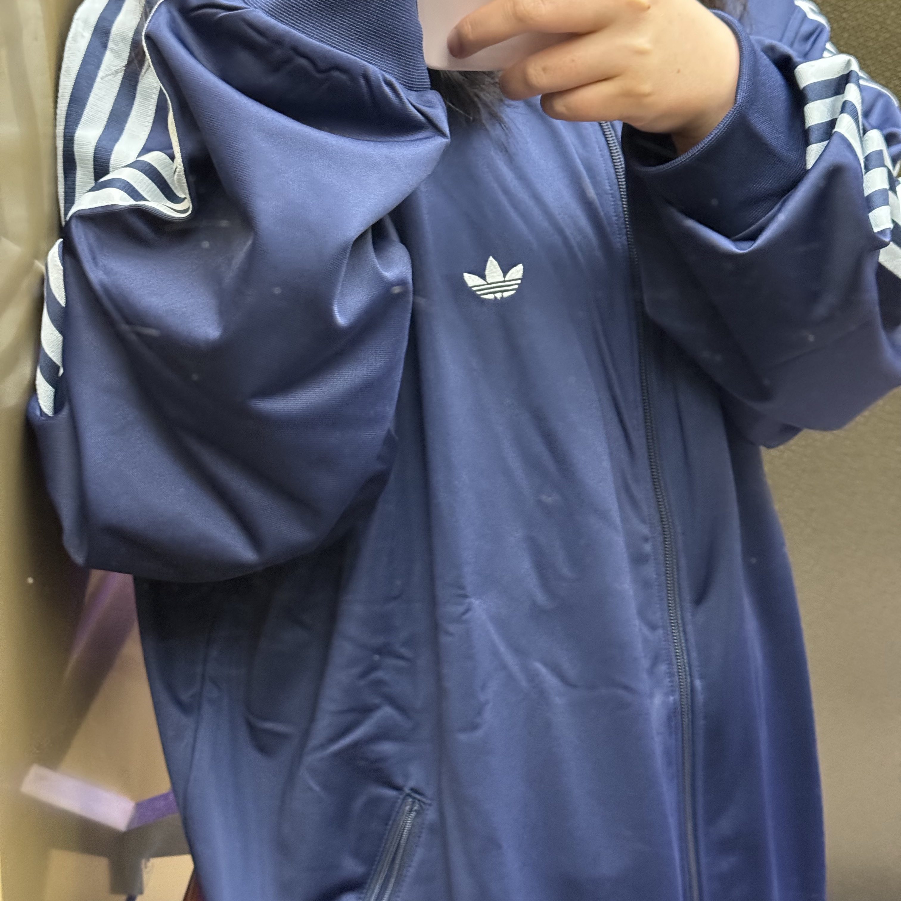 Adidas Originals Beckenbauer Track Jacket Night Indigo - KR Sizing 착용 스타일 - 2