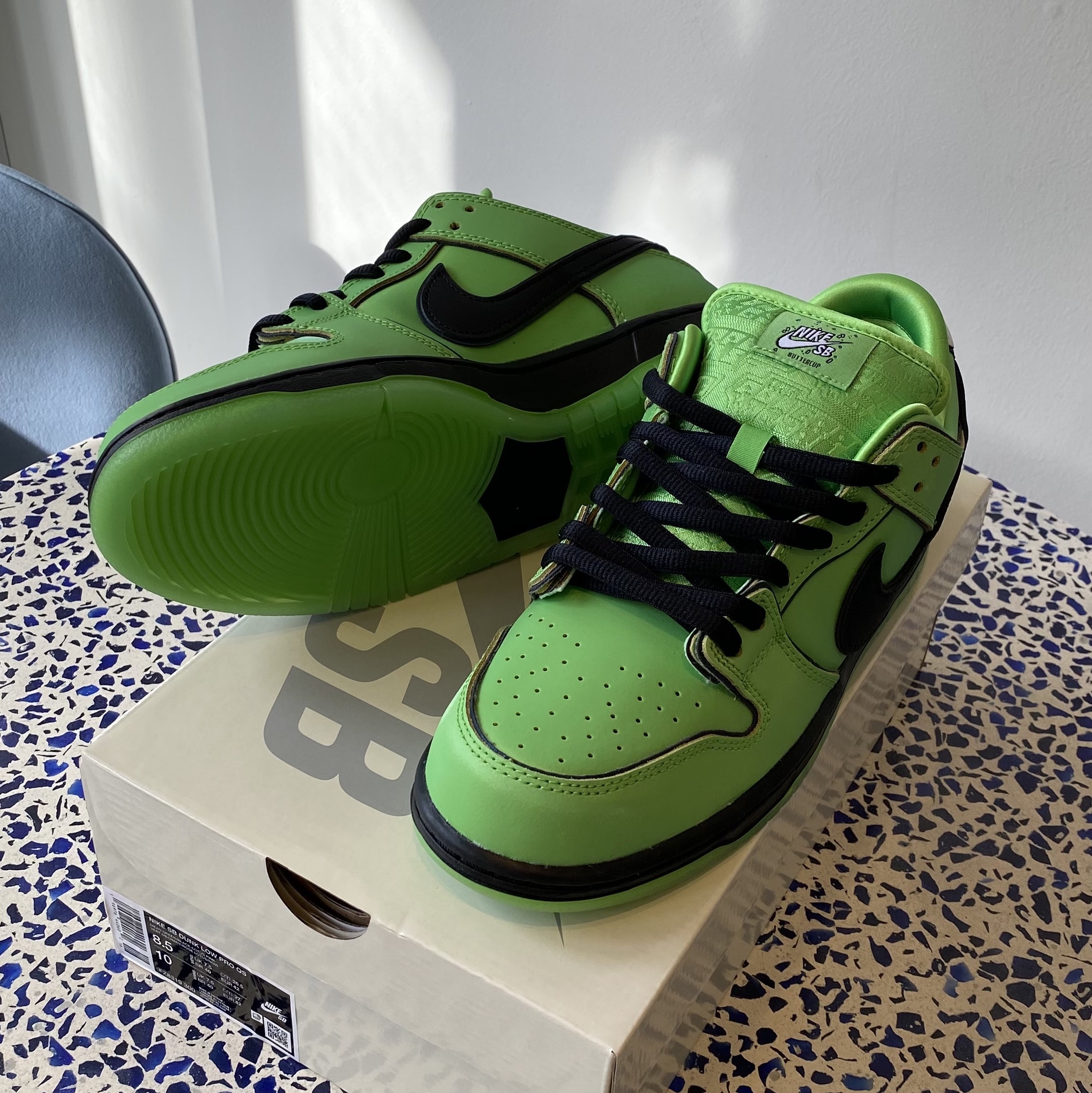 Nike x The Powerpuff Girls SB Dunk Low Pro QS Buttercup 착용 스타일 - 8