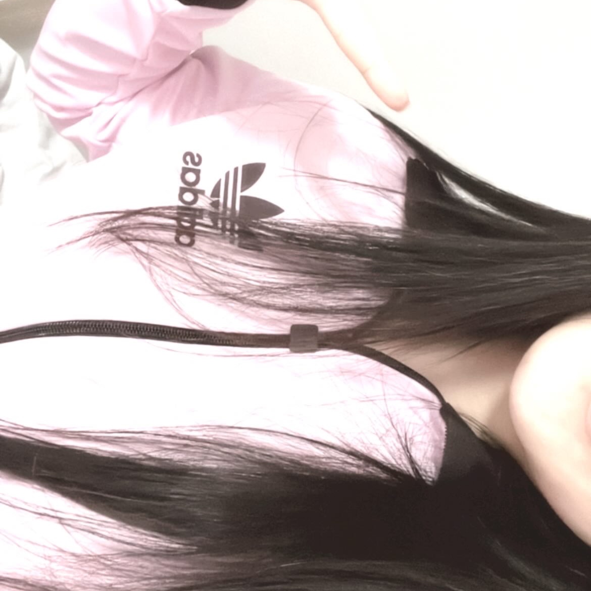 (W) Adidas Originals Beckenbauer Track Jacket Clear Pink - KR Sizing 착용 스타일