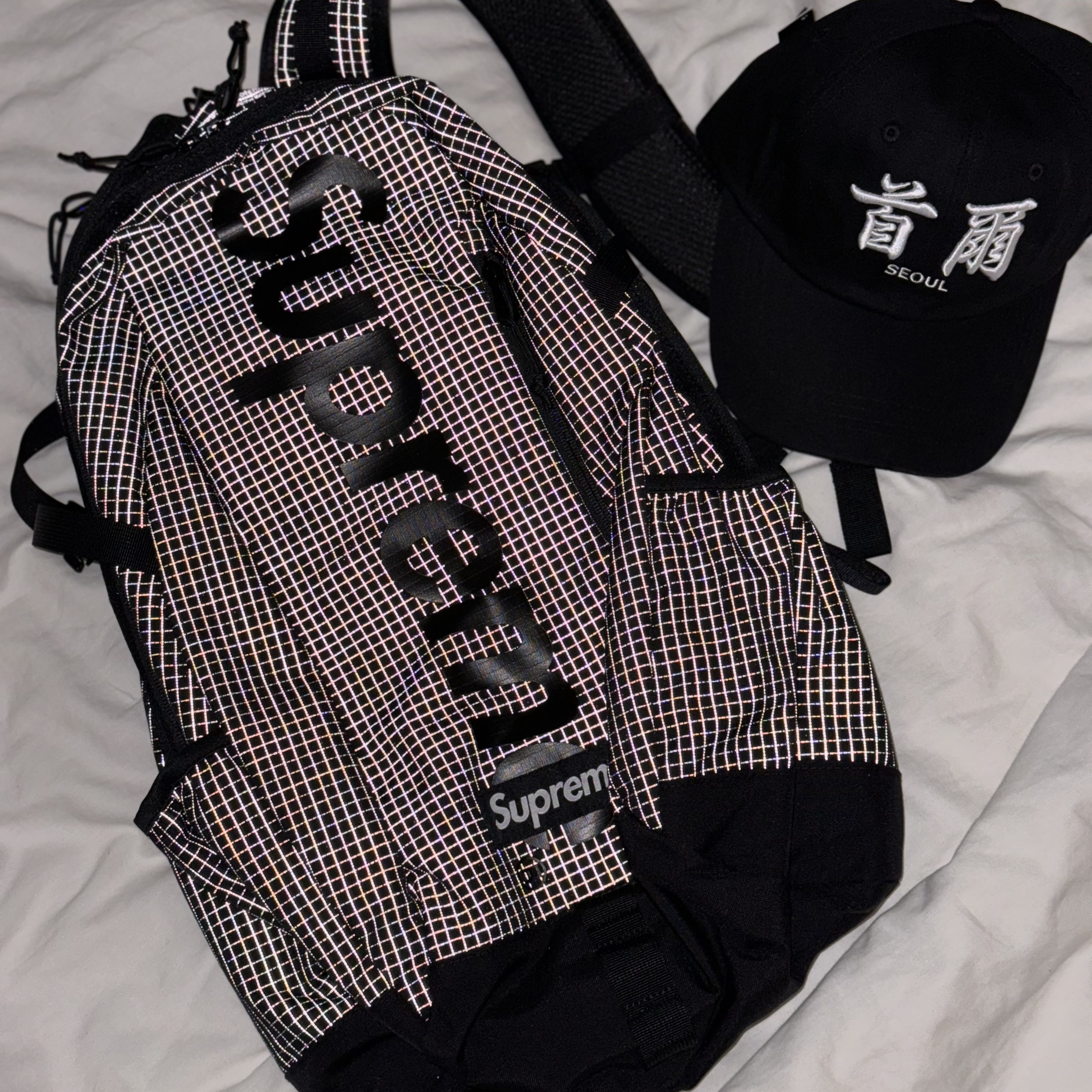 Supreme Backpack Black - 24SS 착용 스타일