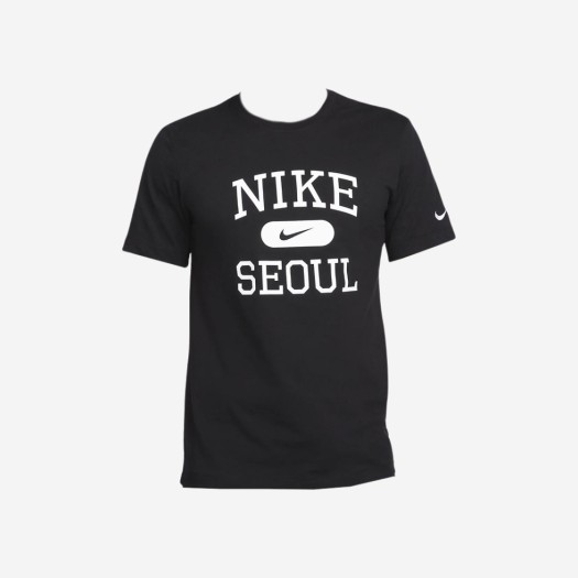 나이키 NSW 서울 티셔츠 블랙 화이트