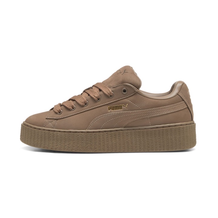 Puma x Fenty Creeper Phatty Nubuck Green Fog Gold, Puma x Fenty Creeper Phatty Nubuck Warm White Gold 착용 스타일 - 2