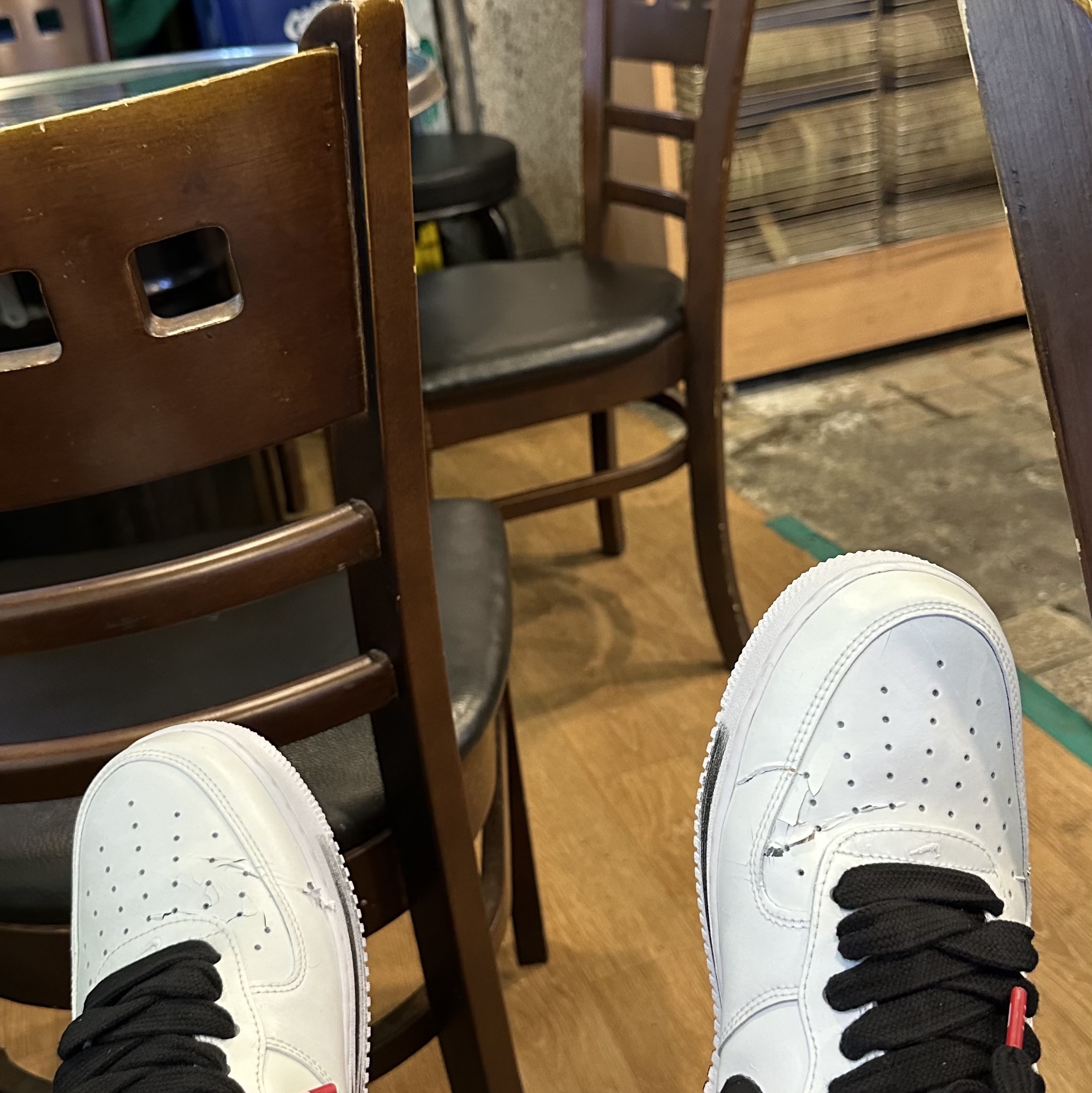 Nike x Peaceminusone Air Force 1 Low Para-Noise 2.0 착용 스타일