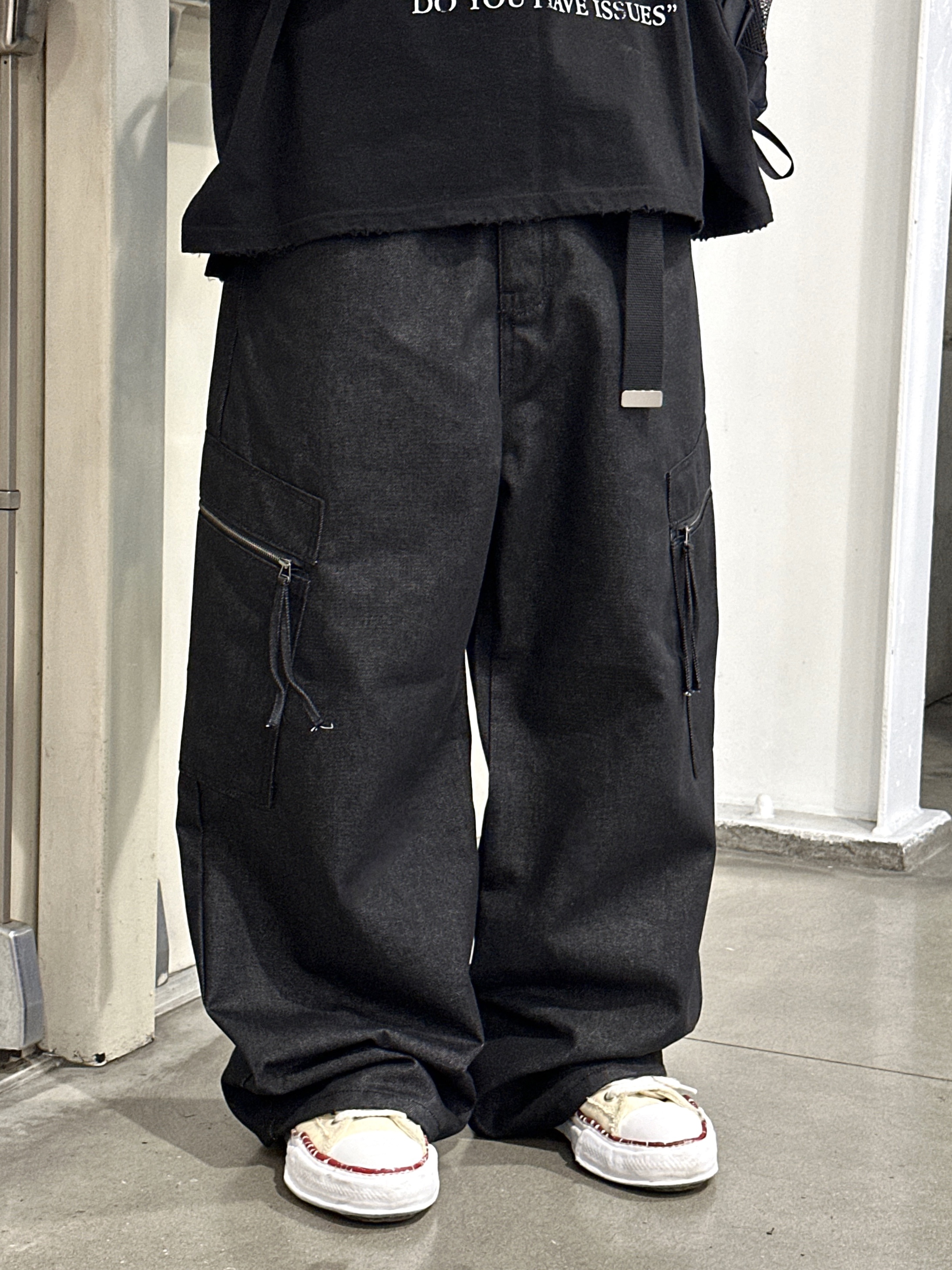 Maison Mihara Yasuhiro Peterson OG Sole Canvas Low-top Sneakers Natural 착용 스타일 - 4