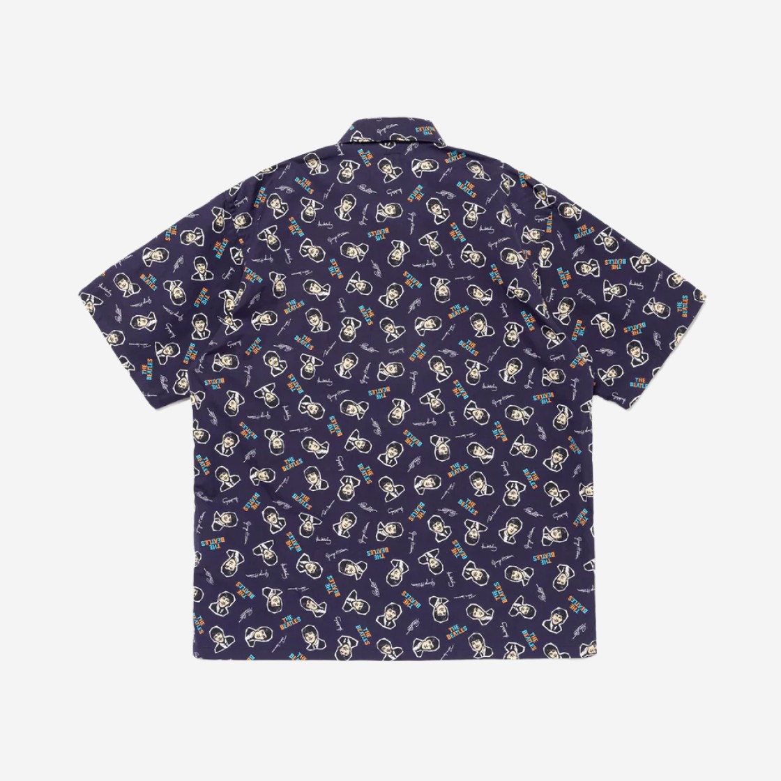 Human Made Beatles Aloha Shirt Navy 상세 이미지 2