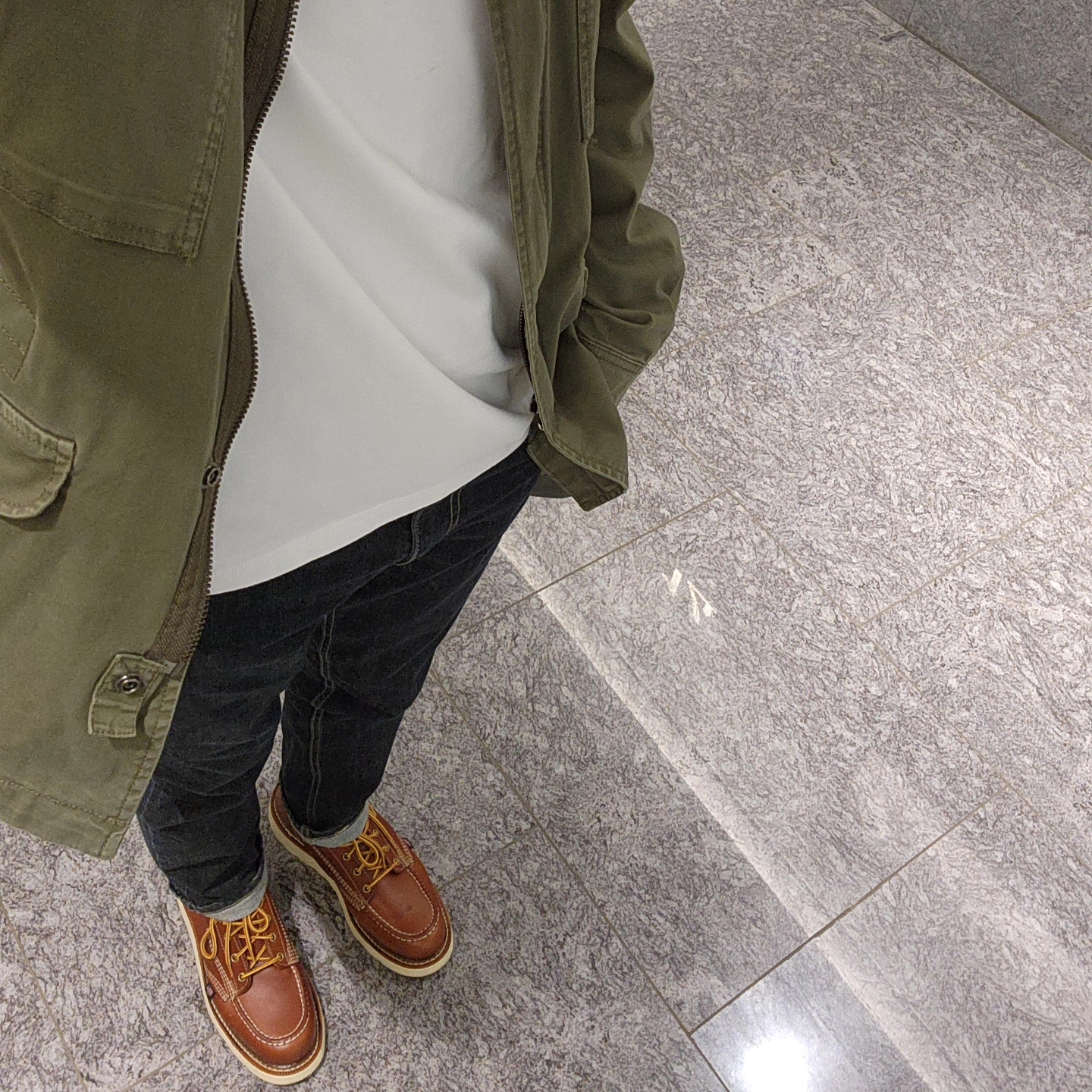 Red Wing 6 Inch Classic Moc Toe 8876 Copper Rough & Tough - D 착용 스타일 - 1