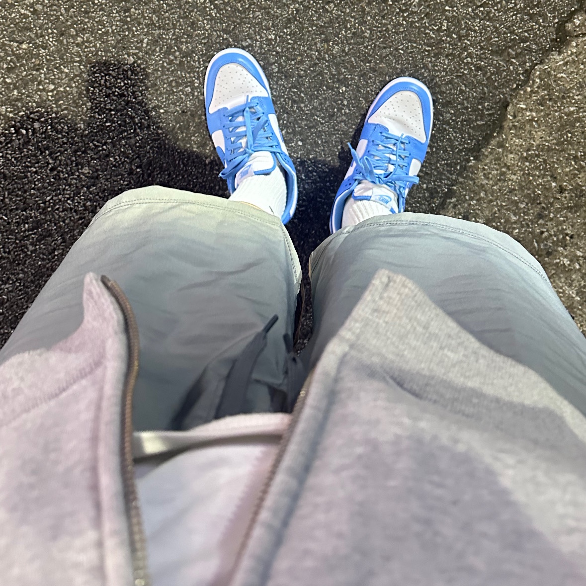 Nike Dunk Low Retro University Blue 착용 스타일