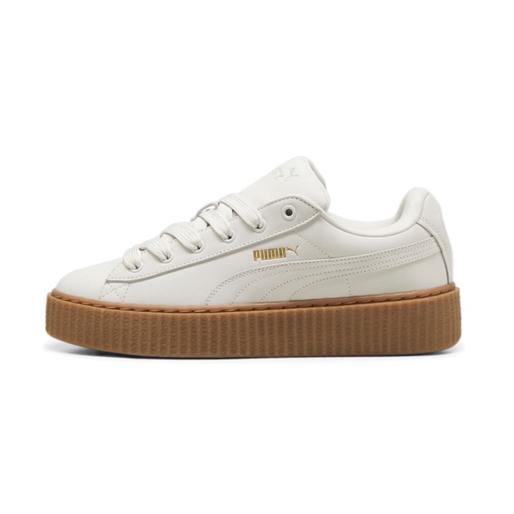 Puma x Fenty Creeper Phatty Nubuck Green Fog Gold, Puma x Fenty Creeper Phatty Nubuck Warm White Gold 착용 스타일 - 4