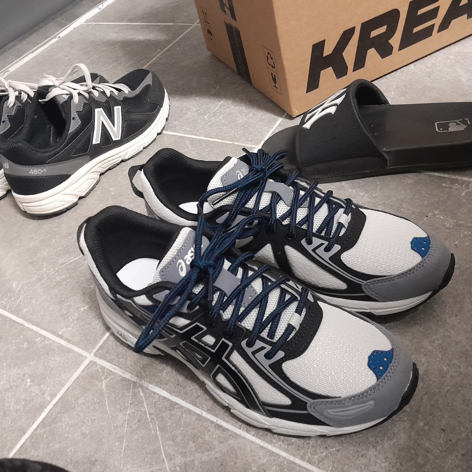 Asics Gel-Venture 6 SPS Glacier Grey 착용 스타일