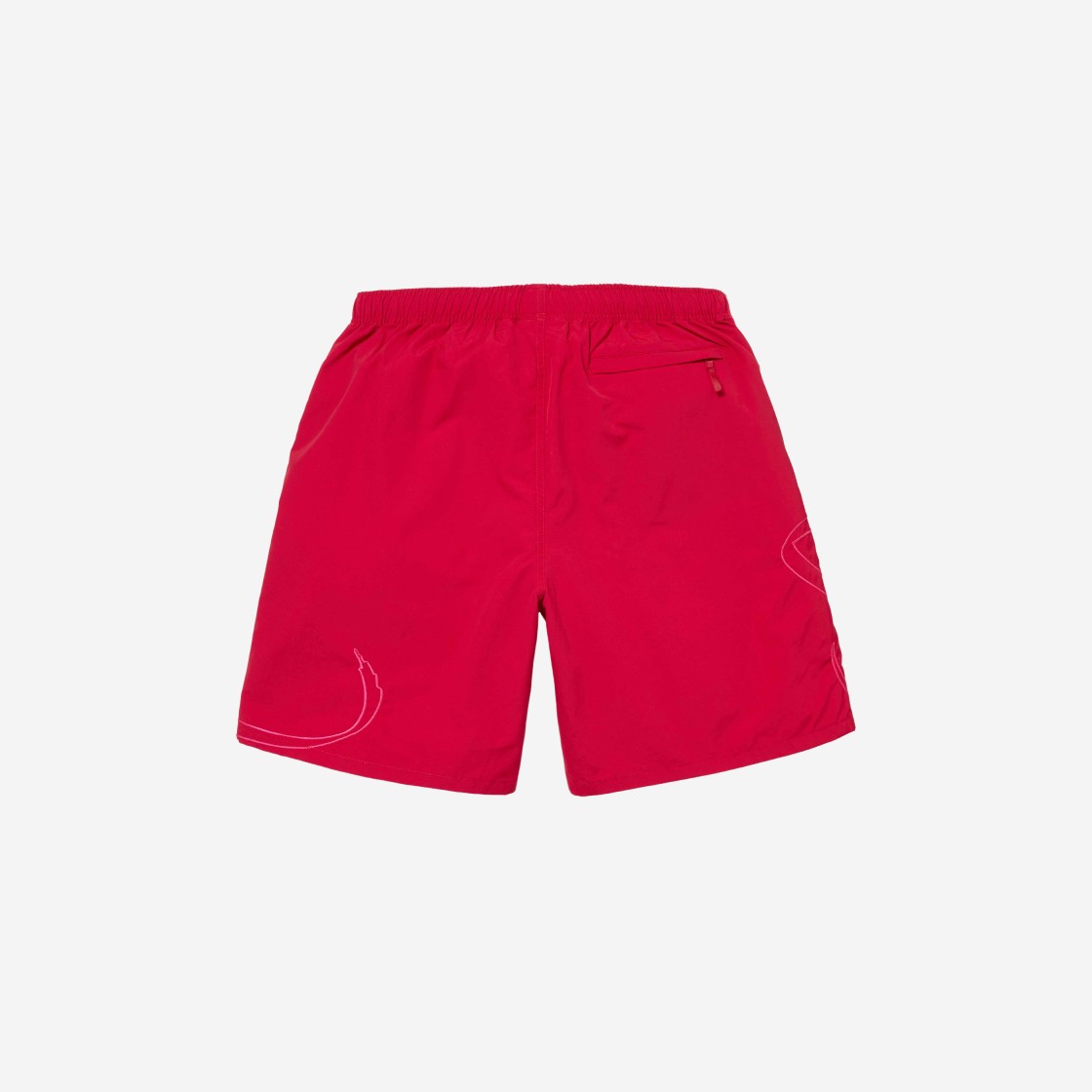 Supreme Tag Water Short Red - 24SS 상세 이미지 2