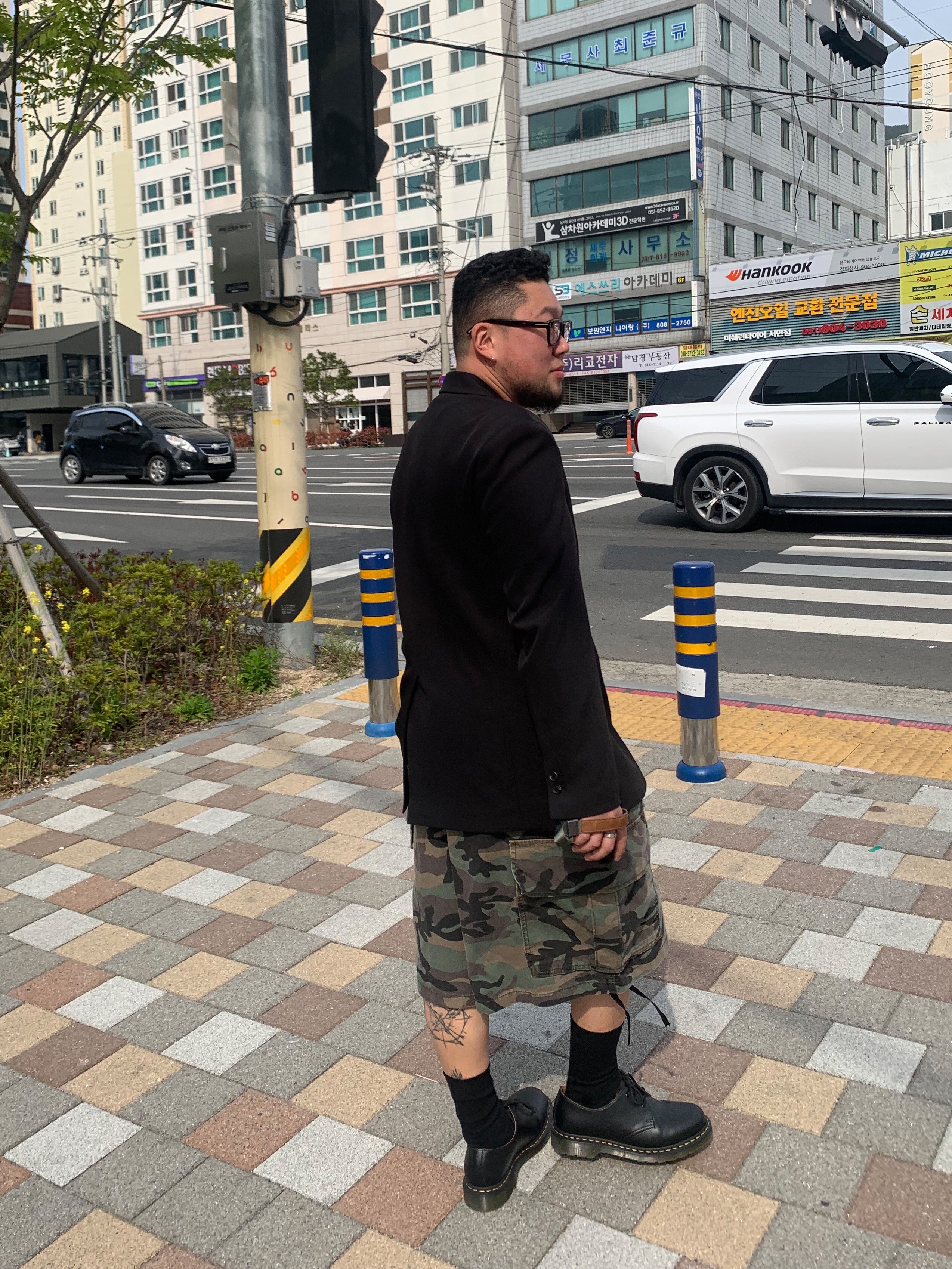 Dr. Martens 1461 Smooth Black 착용 스타일 - 4