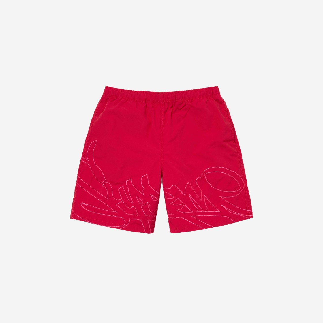 Supreme Tag Water Short Red - 24SS 상세 이미지 1