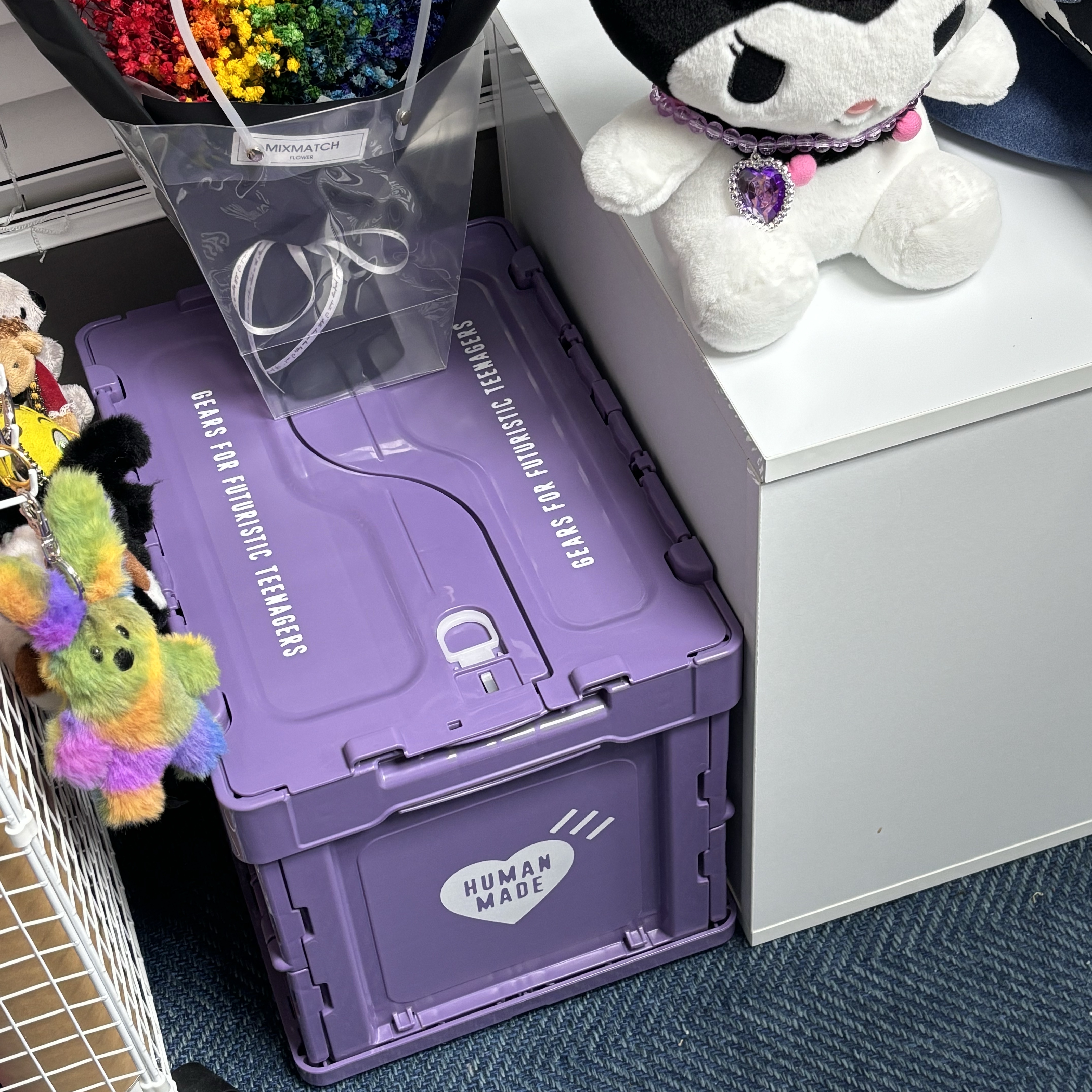 Human Made Container 20L Purple 착용 스타일