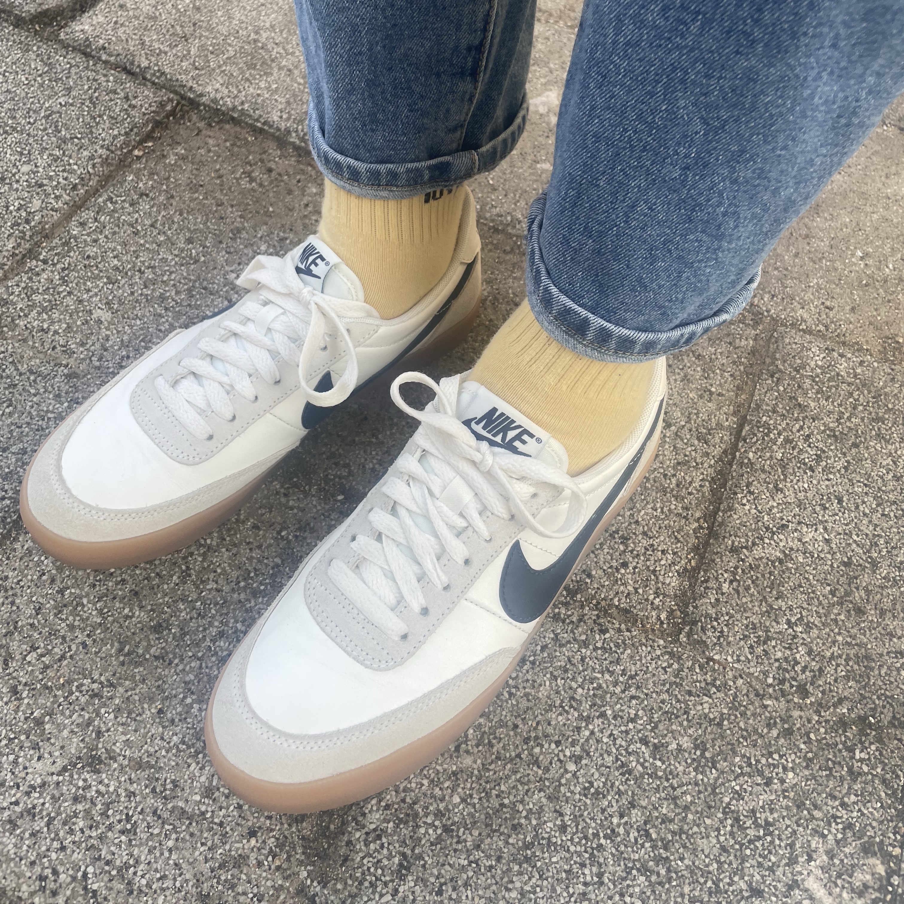 (W) Nike Killshot 2 Sail Midnight Navy 착용 스타일