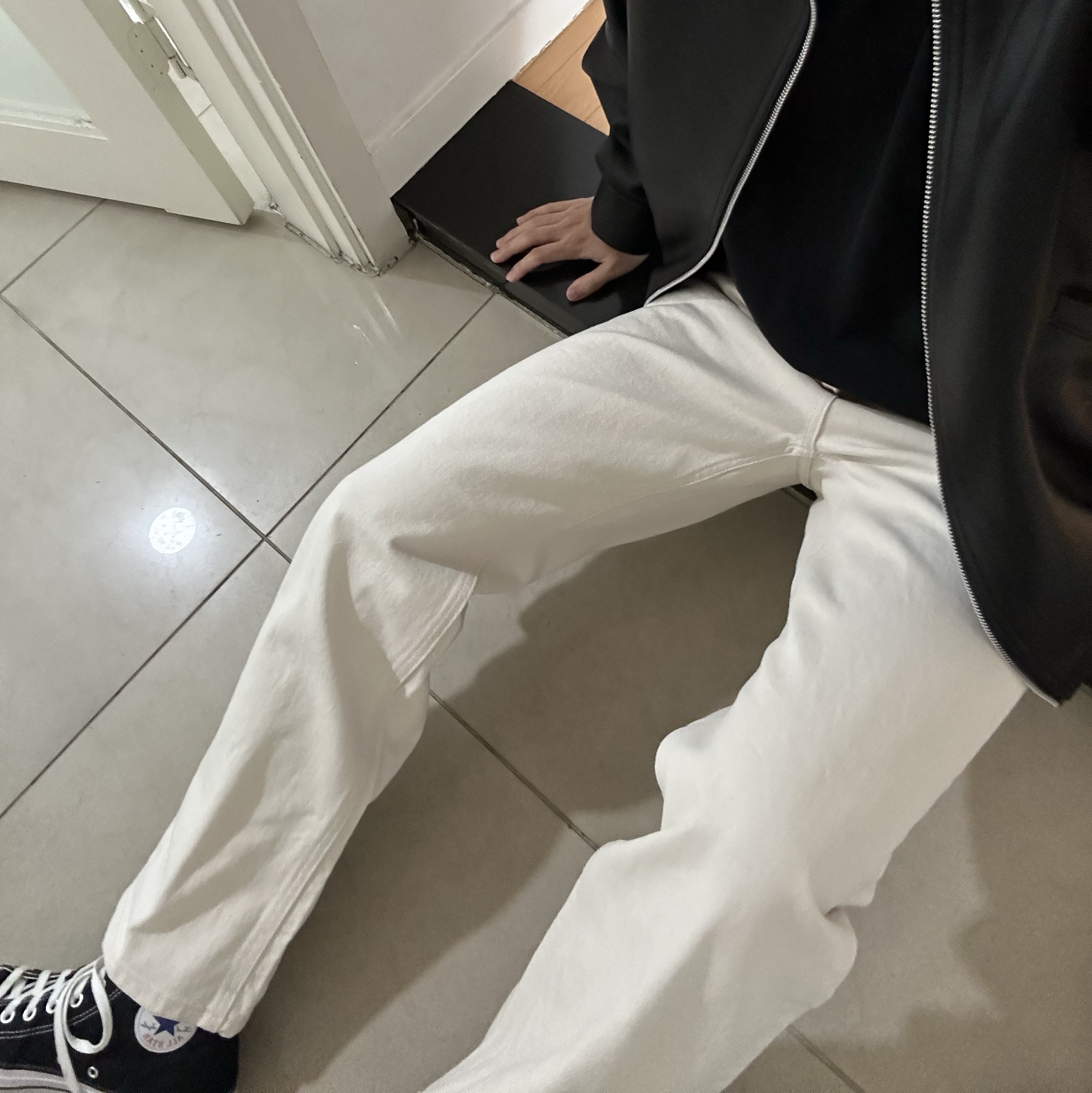 Converse Chuck Taylor All Star Hi Black 착용 스타일