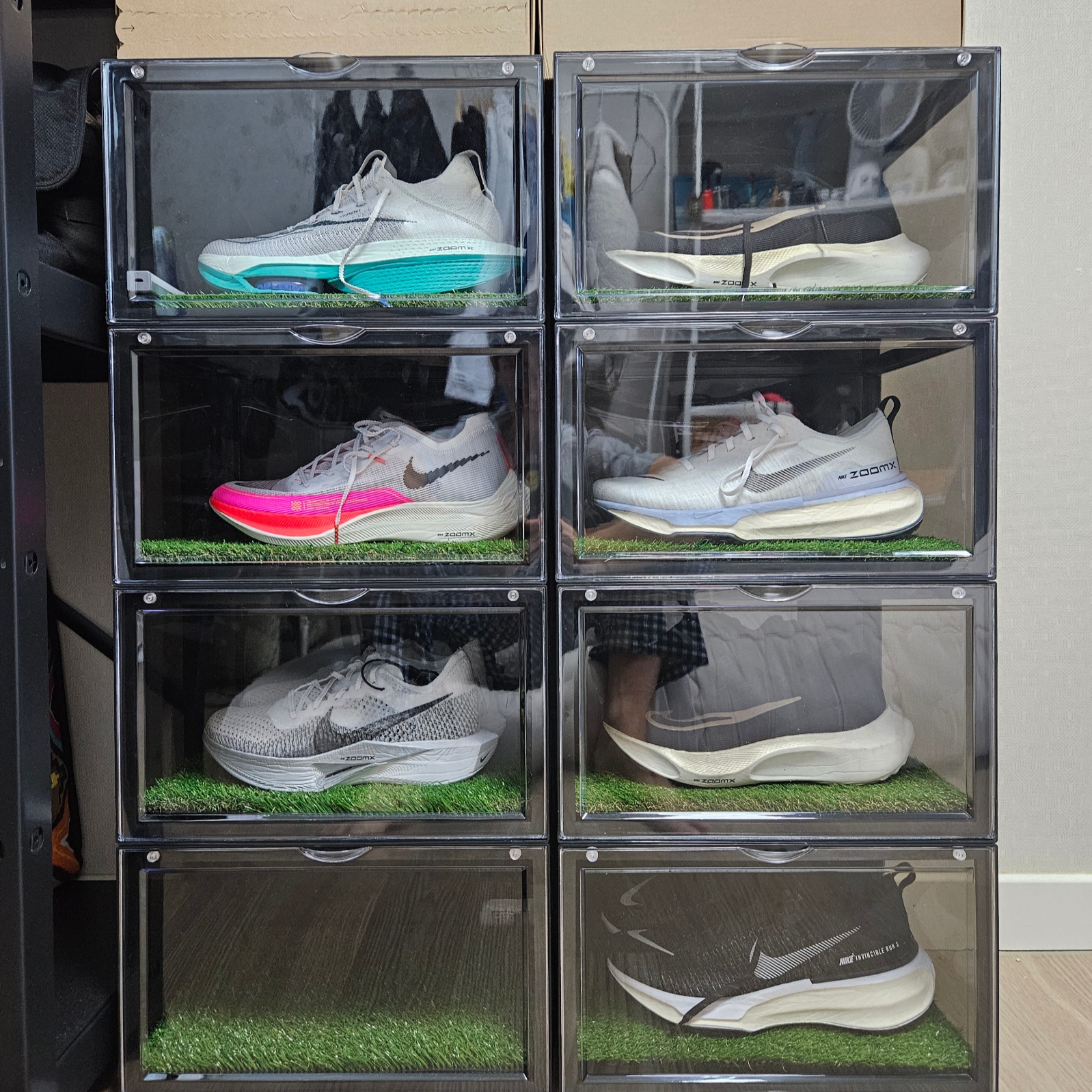 Nike ZoomX Vaporfly Next% 3 White Grey, Nike ZoomX Vaporfly Next% 2 White 착용 스타일