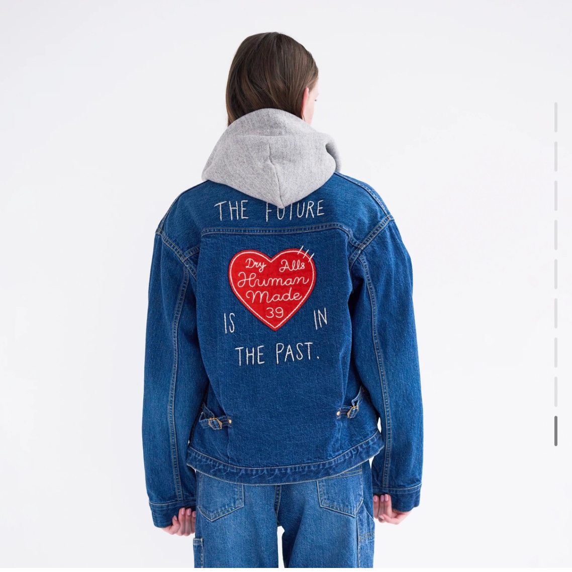 Human Made Denim Work Jacket Indigo 착용 스타일