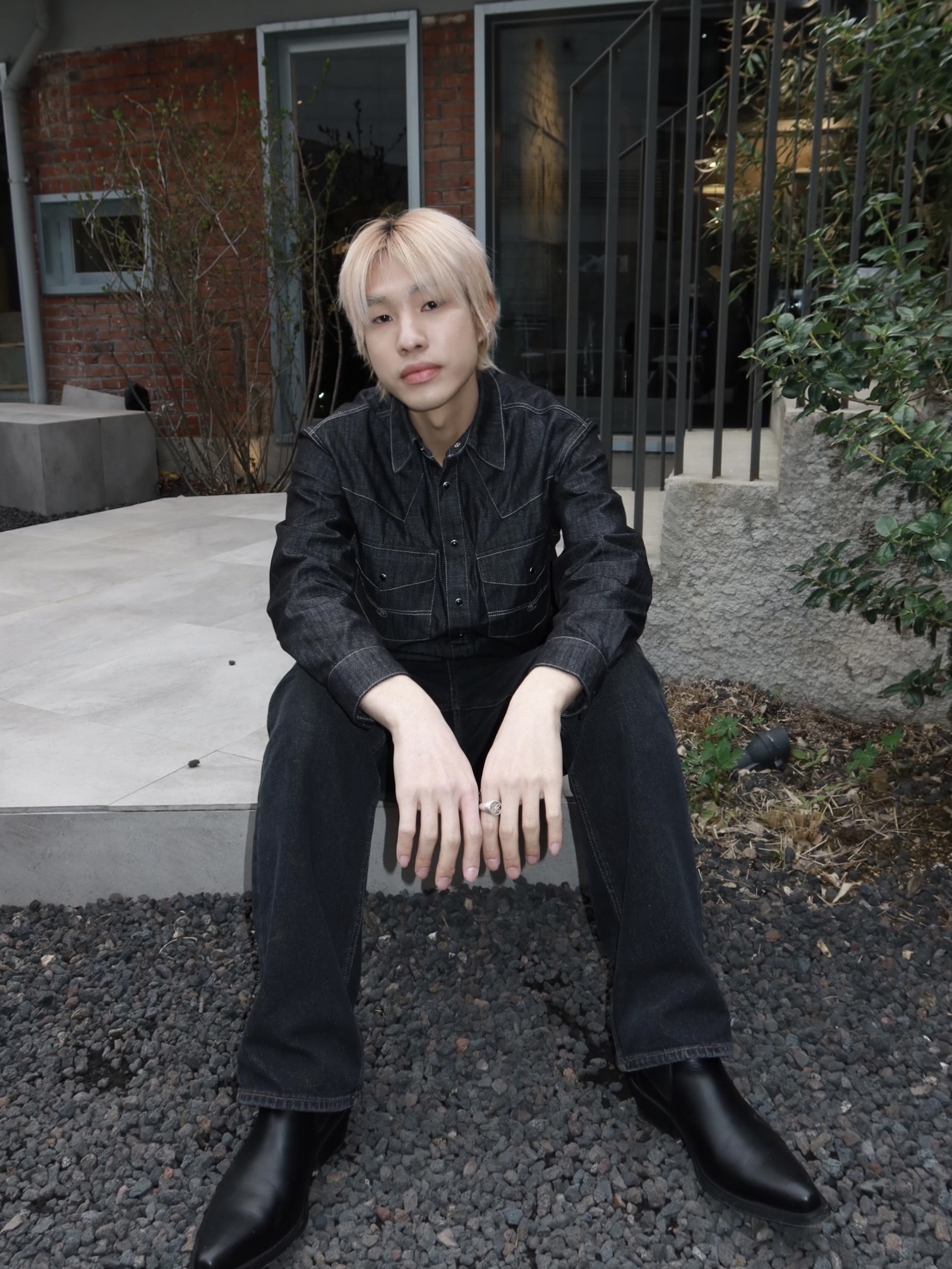 Our Legacy Cyphre Boot Infinite Black Leather 착용 스타일 - 2