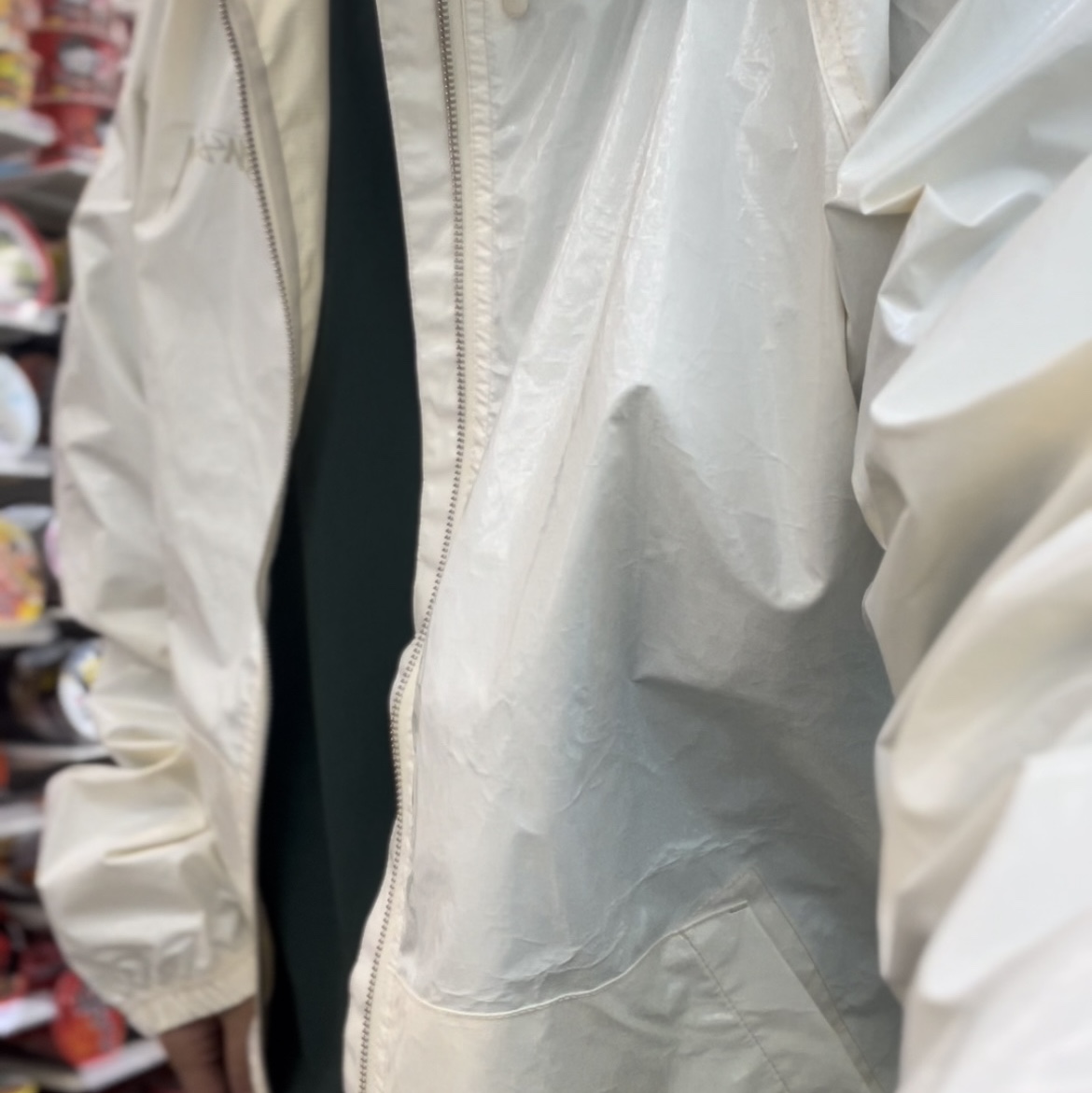 Stussy Beach Shell Coated Ripstop Bone 착용 스타일 - 2