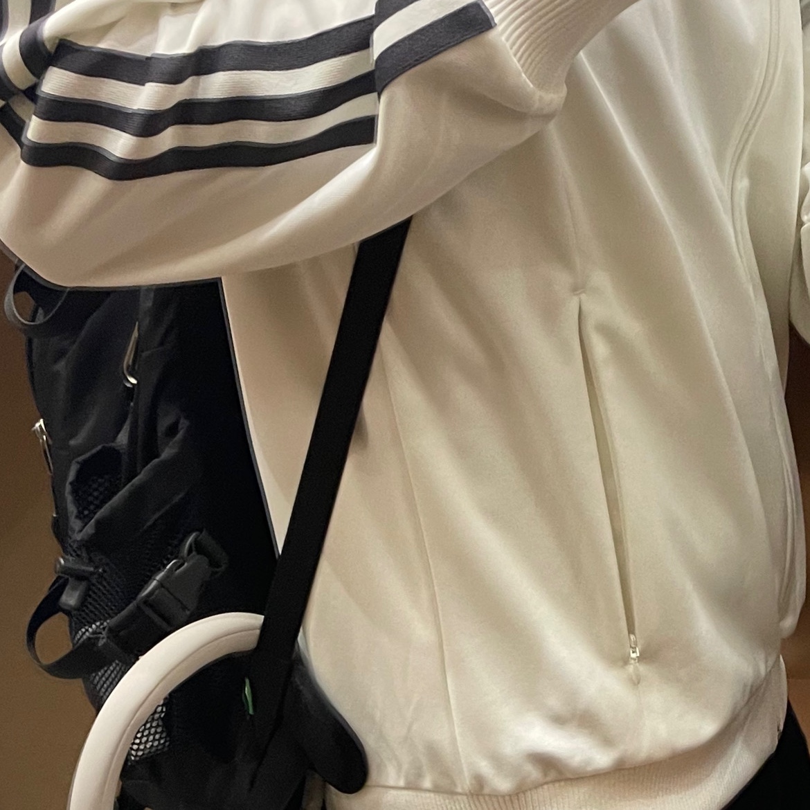 Adidas German Beckenbauer Track Top Off White - KR Sizing 착용 스타일
