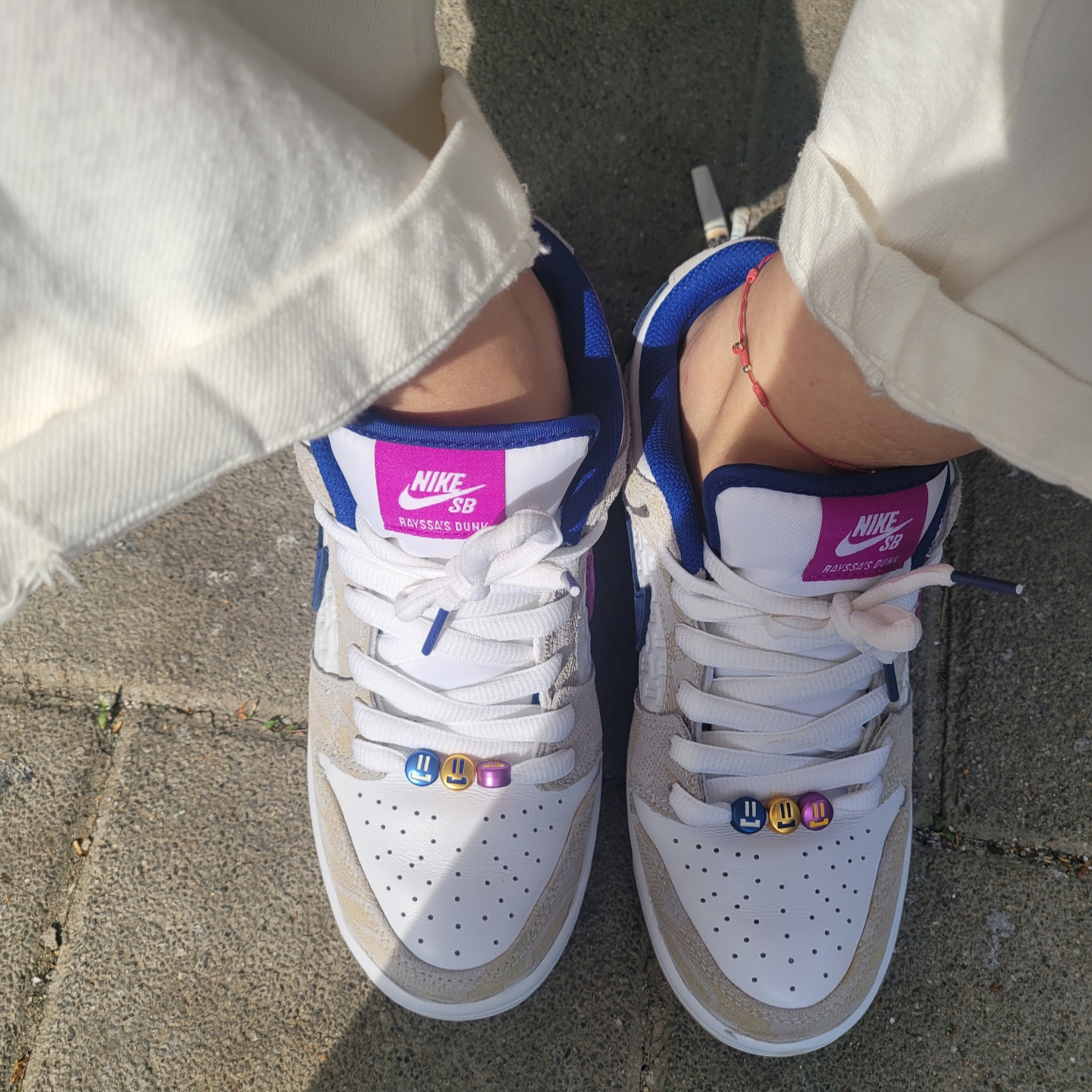 Nike x Rayssa Leal SB Dunk Low PRM Pure Platinum Vivid Purple 착용 스타일 - 2