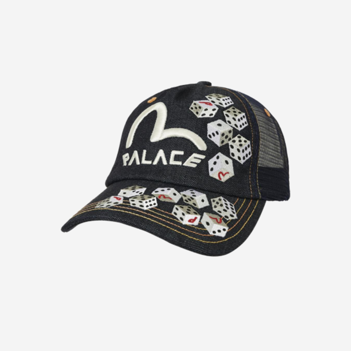 Palace x Evisu Hat Black - 24SS 상세 이미지 1