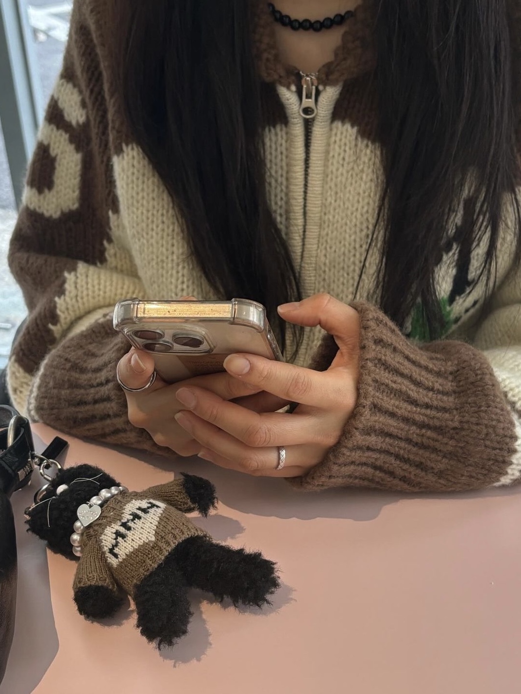 Monamhee x 10 Corso Como Bianco Keyring Black, Chanel Coco Crush Ring Quilted Motif Mini & 18K White Gold 착용 스타일