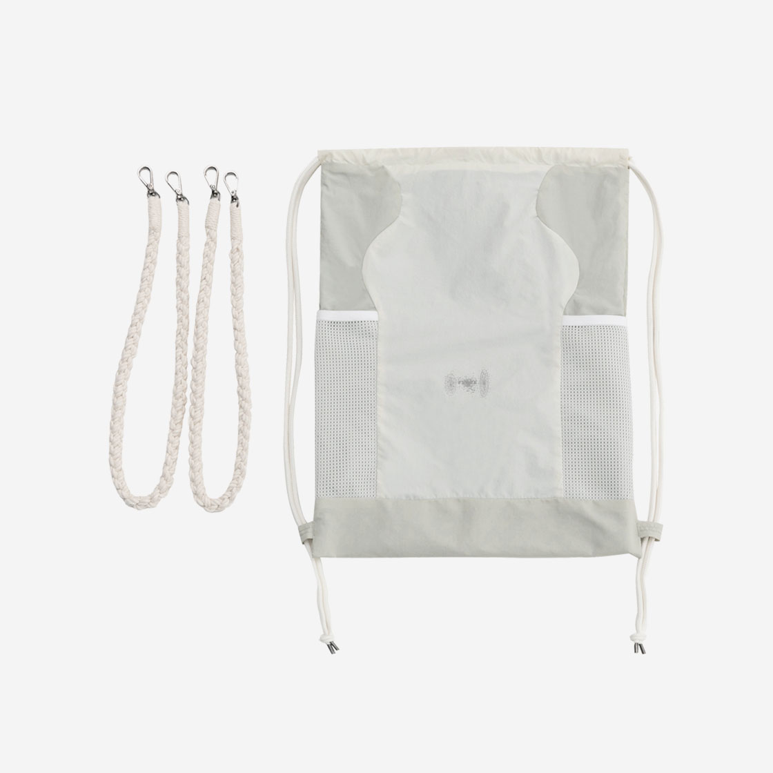 FLAREUP フレアアップ ナップサック　ナップザック　クリーム　韓国 韓国ブランド FLAREUP フレアアップ Wave Handmade Gym Sack