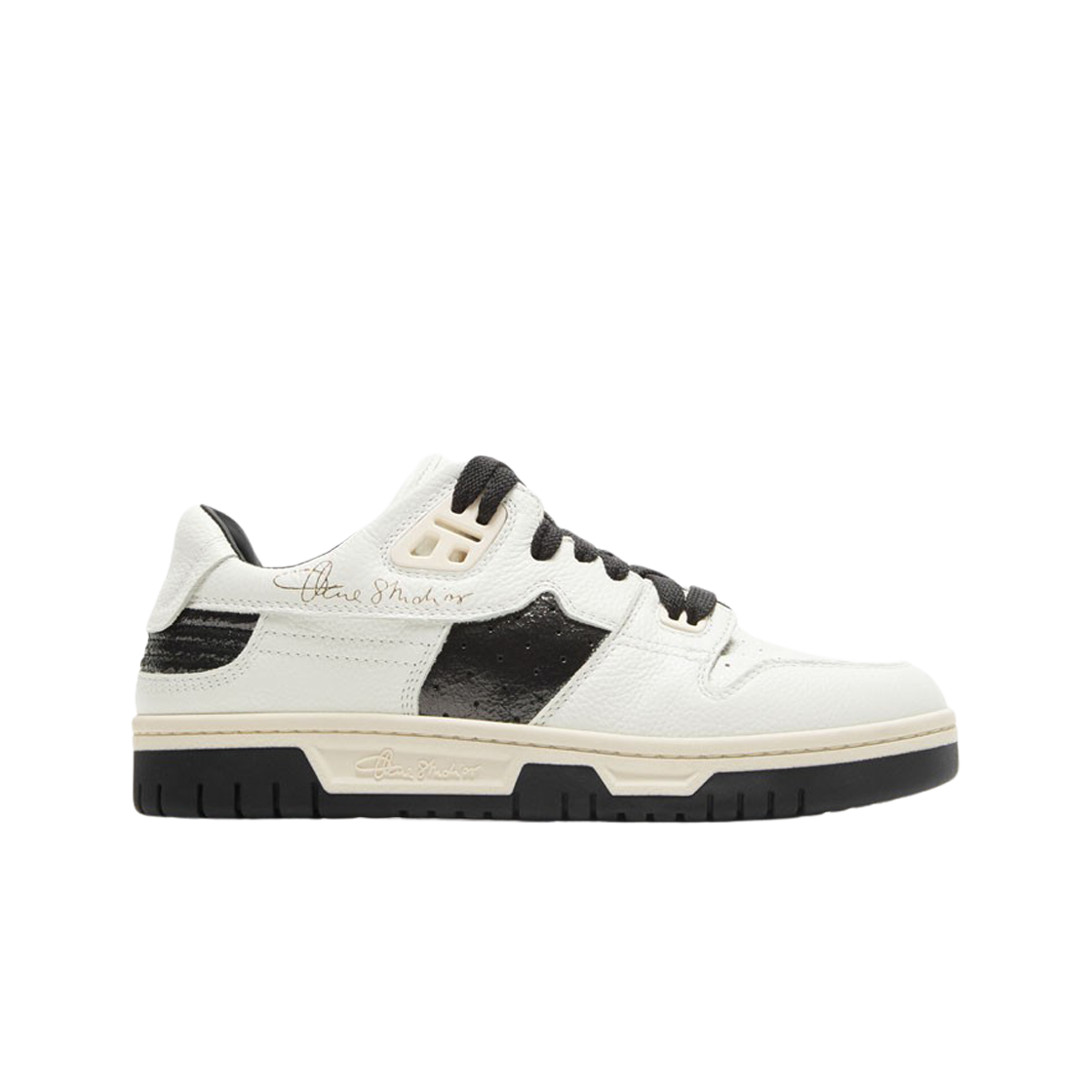 (W) 아크네 스튜디오 로우탑 스니커즈 화이트 블랙((W) Acne Studios Low Top Sneakers White Black)