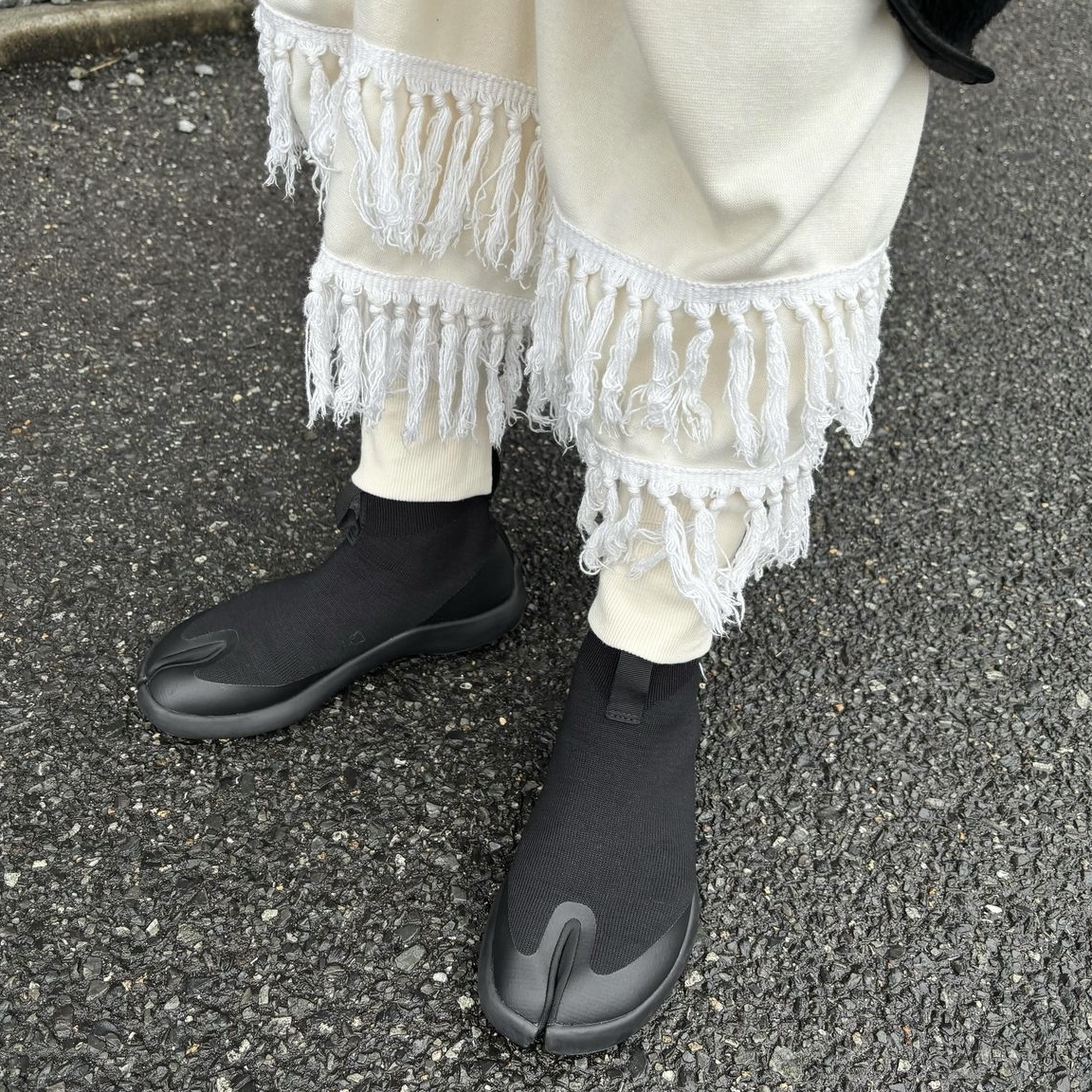 Tabi Shoe Black 착용 스타일
